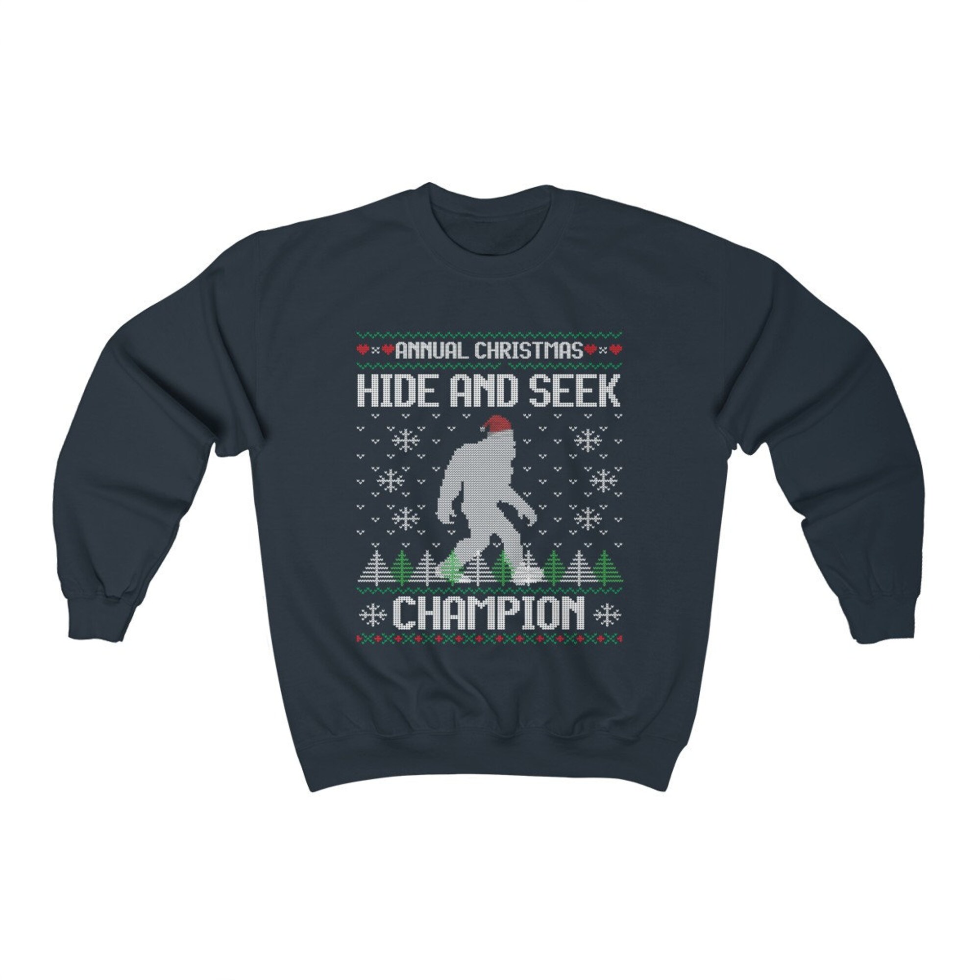 il_2000xN.1700377724_ocma-1.jpg Funny Ugly Christmas Sweater For Man Santa Hat Sasquatch Shirt Bigfoot Hide And Seek Champion Xmas Gift Present Unisex Heavy