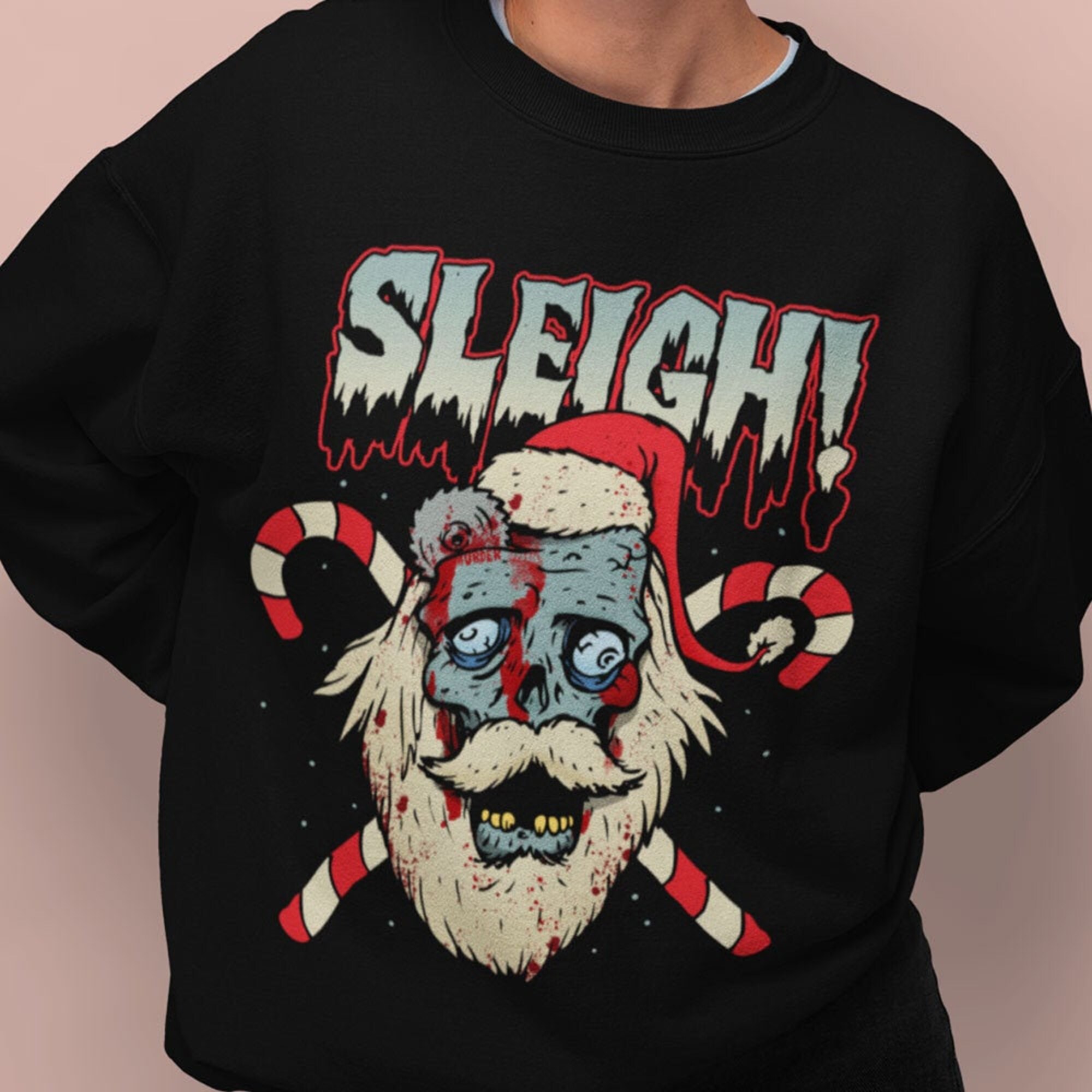 Zombie Santa Christmas Horror Sweatshirt