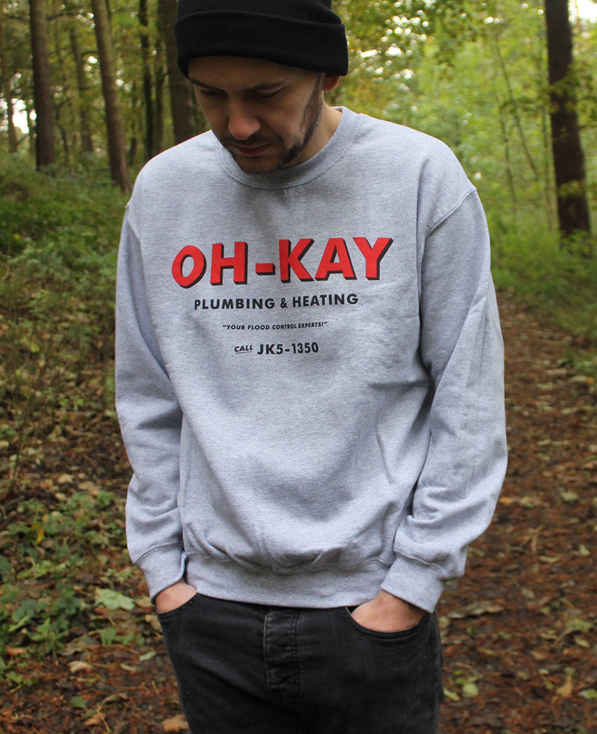 il_2000xN.2159179330_in5b.jpg Home Alone Christmas Jumper! OH-KAY Plumbing & Heating Jumper, , Home Alone Sweater, Home Alone gift,Macaulay Culkin Joe Pesci, Daniel Stern