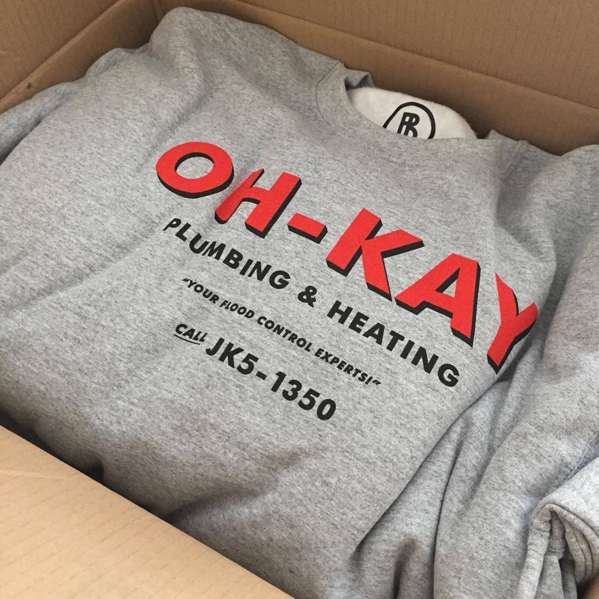 il_2000xN.2206742387_ik4l.jpg Home Alone Christmas Jumper! OH-KAY Plumbing & Heating Jumper, , Home Alone Sweater, Home Alone gift,Macaulay Culkin Joe Pesci, Daniel Stern