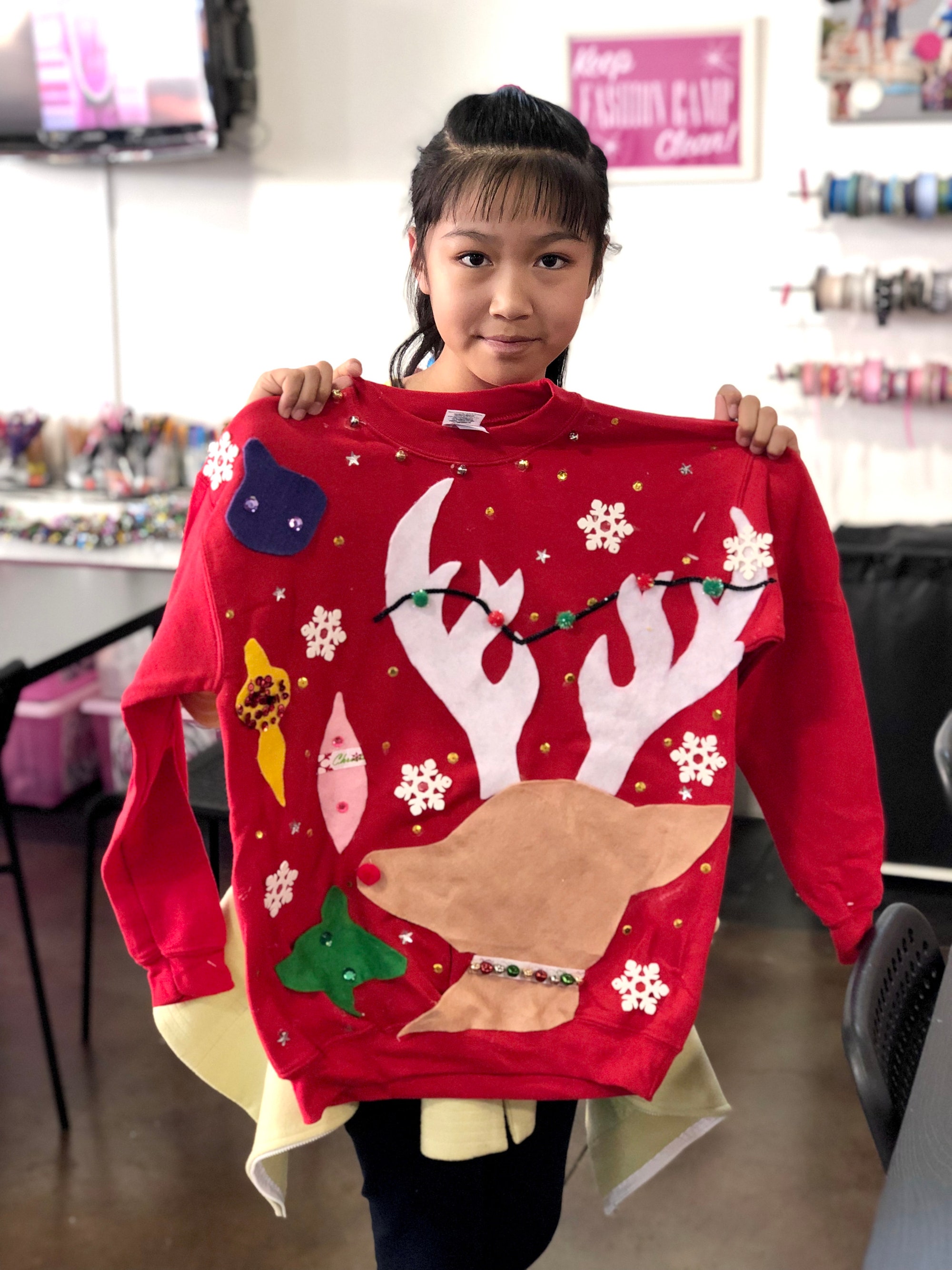 il_2000xN.2550522328_bcgw.jpg DIY Rudolph Ugly Christmas Sweater Kit: Adult & Kids Holiday Apparel