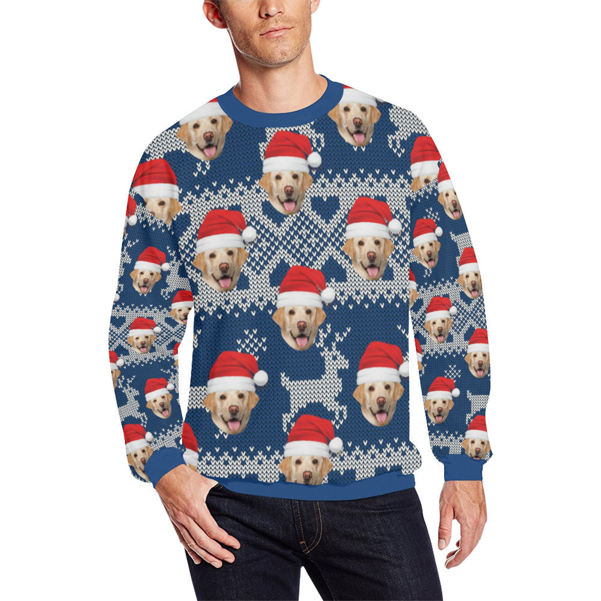 Custom Pet Face Ugly Christmas Sweater: Personalized Family Xmas Gift