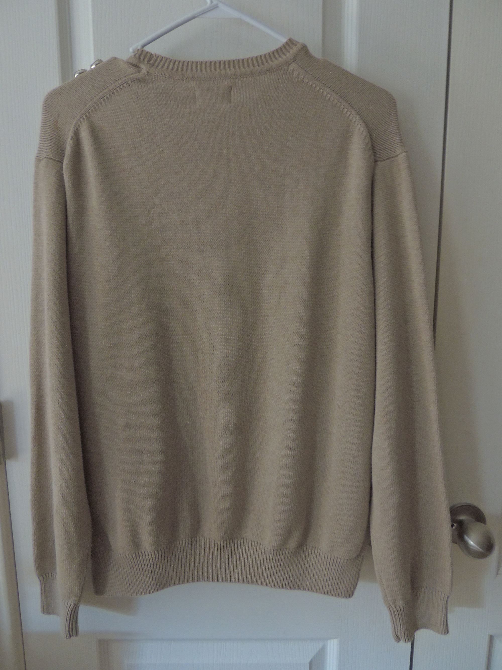 il_2000xN.2659581070_avp4.jpg Men's Ugly Christmas Sweater: Haggar Tan Beige Argyle Pullover