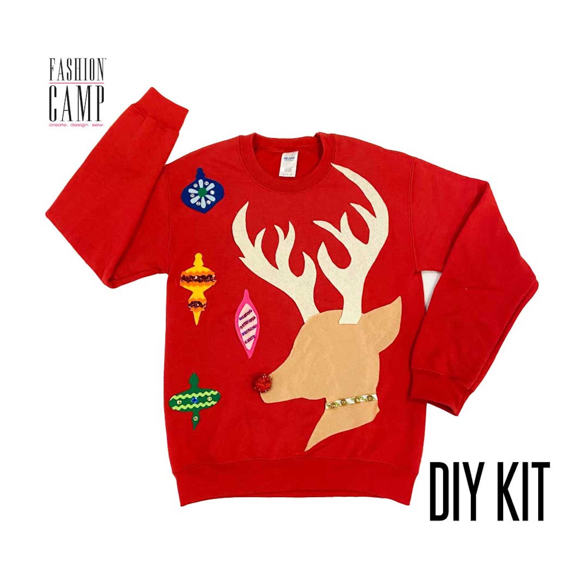 il_2000xN.3413266489_403a.jpg DIY Rudolph Ugly Christmas Sweater Kit: Adult & Kids Holiday Apparel