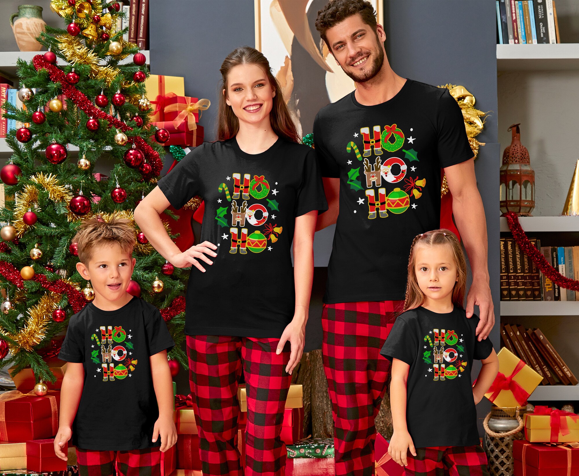 il_2000xN.3420715813_sgog.jpg Ho Ho Ho Family Shirts, Matching Family Santa Claus Shirt, HoHoHo Christmas Shirt, Santa Claus Shirt, HoHoHo Shirt