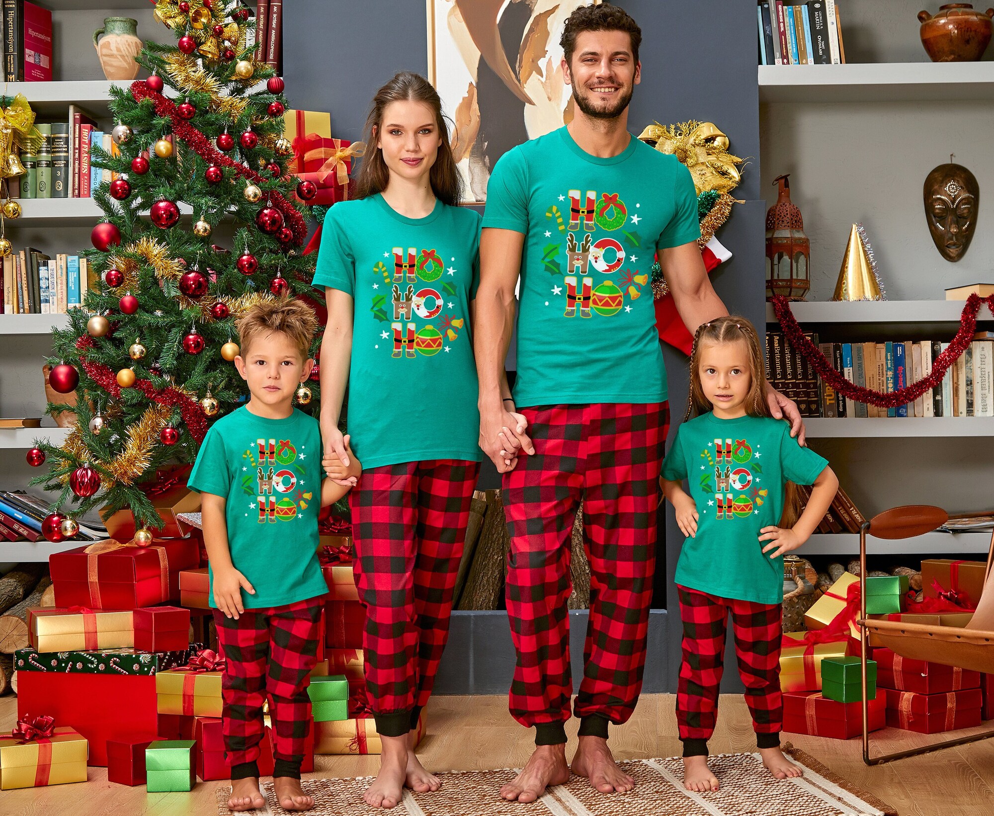 Ho Ho Ho Family Shirts, Matching Family Santa Claus Shirt, HoHoHo Christmas Shirt, Santa Claus Shirt, HoHoHo Shirt