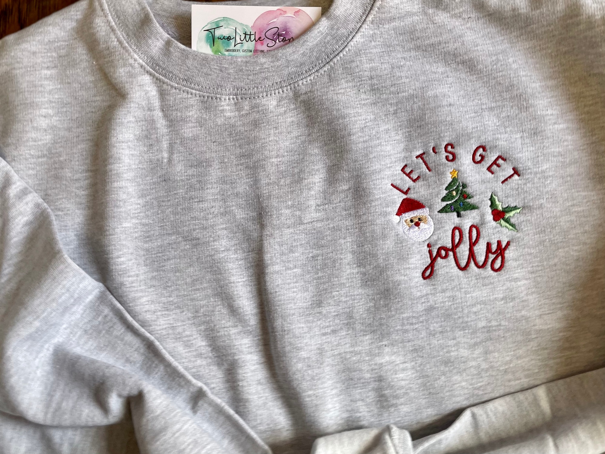 il_2000xN.3437778099_di10-1.jpg Christmas Crewneck Sweater, Let's Get Jolly