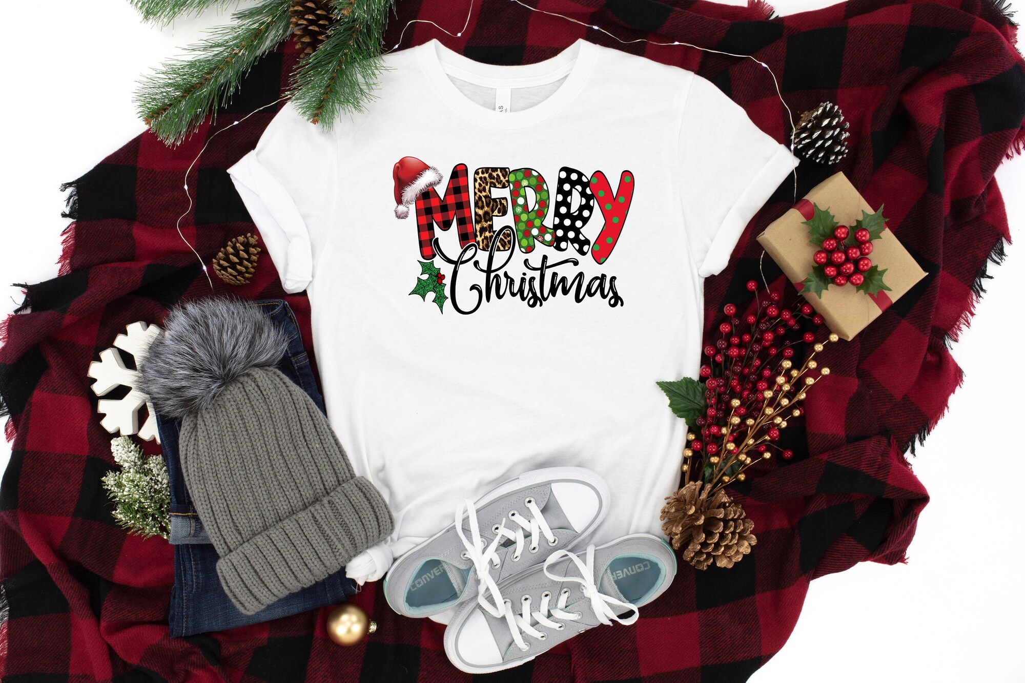 Merry Christmas Shirt, Merry Christmas Buffalo Plaid Shirt, Christmas Shirt, Christmas Love Shirt, Christmas Family Shirt, Christmas Gift