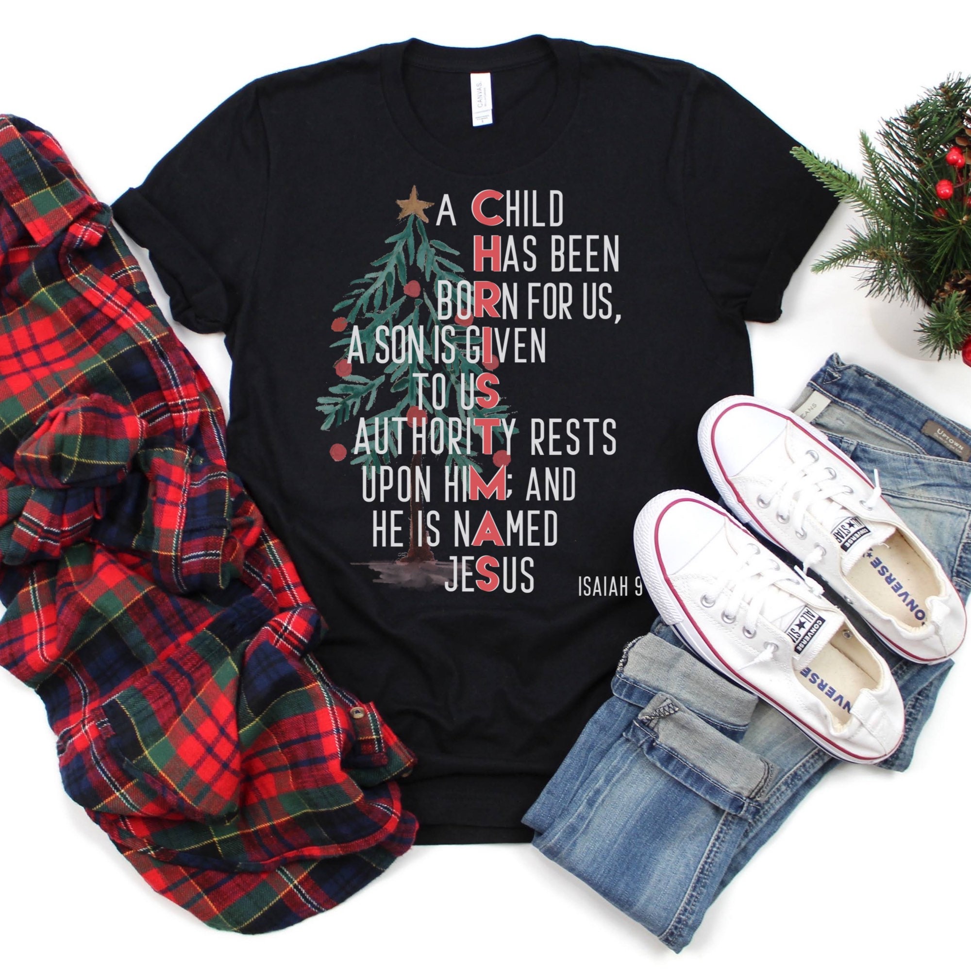 il_2000xN.3466927998_5ola.jpg Family Group Christmas Shirt, Matching Christmas outfits Shirts Christian Christmas Tees Matching Family Christmas Shirts Christian attire