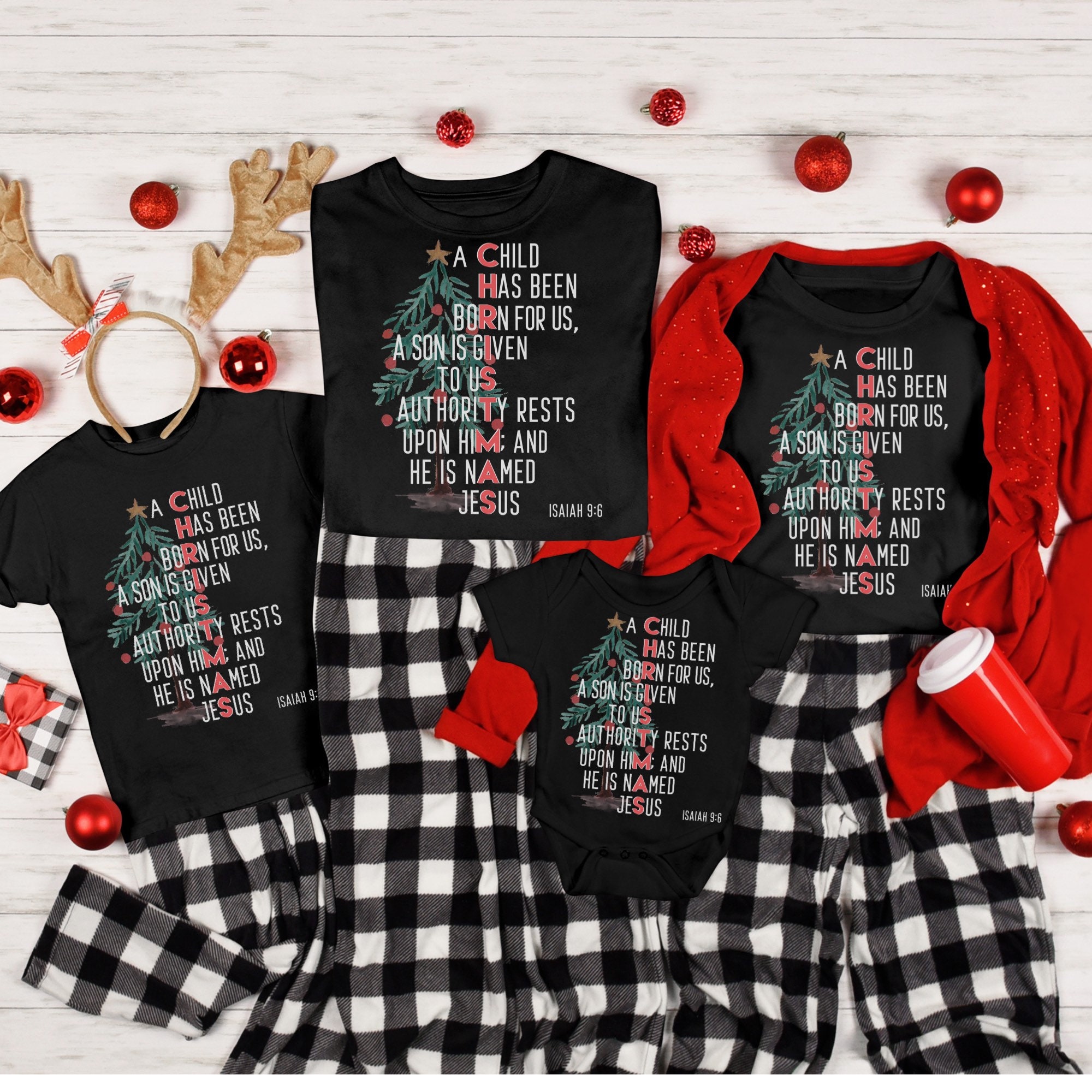 Family Group Christmas Shirt, Matching Christmas outfits Shirts Christian Christmas Tees Matching Family Christmas Shirts Christian attire