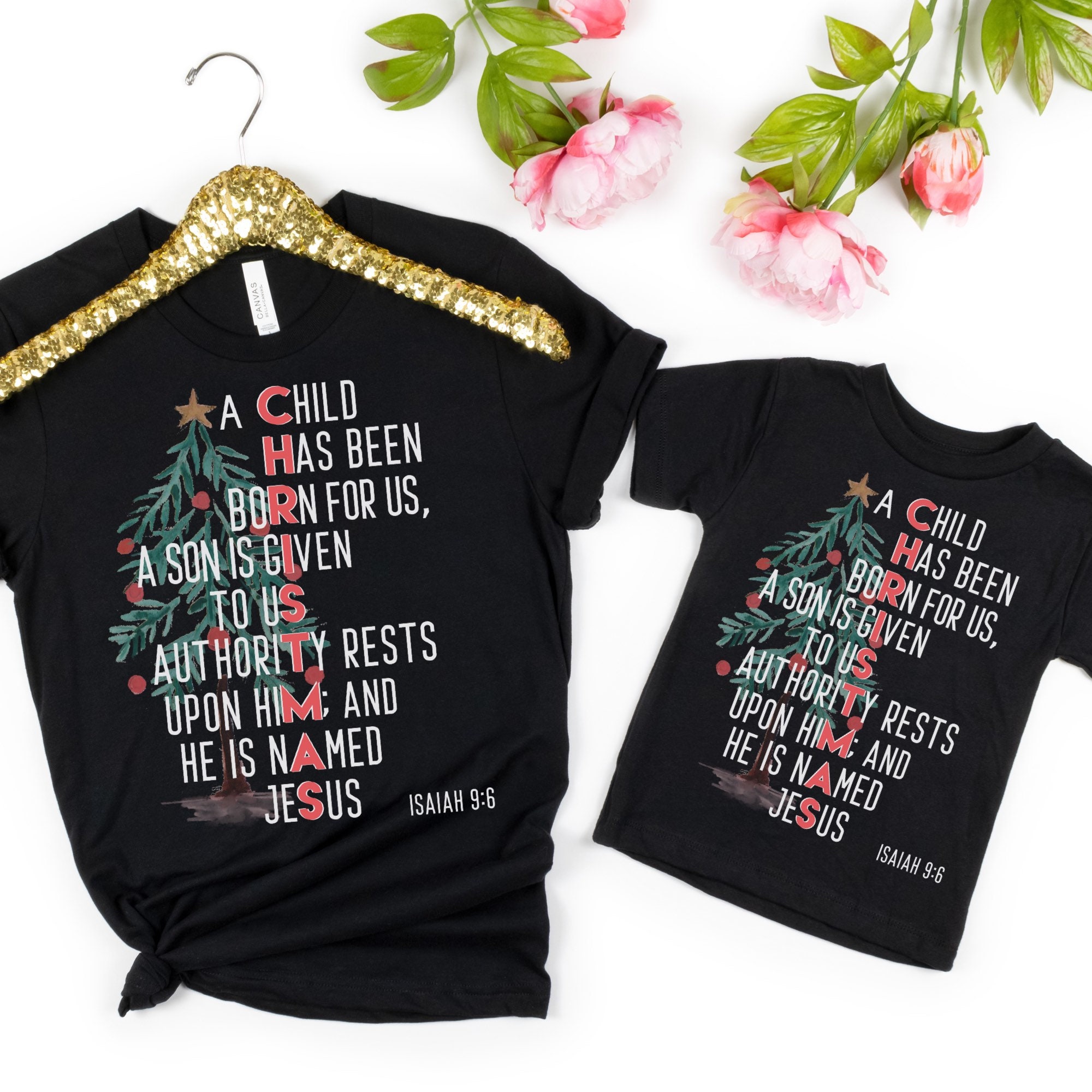 il_2000xN.3514585167_pvid.jpg Family Group Christmas Shirt, Matching Christmas outfits Shirts Christian Christmas Tees Matching Family Christmas Shirts Christian attire