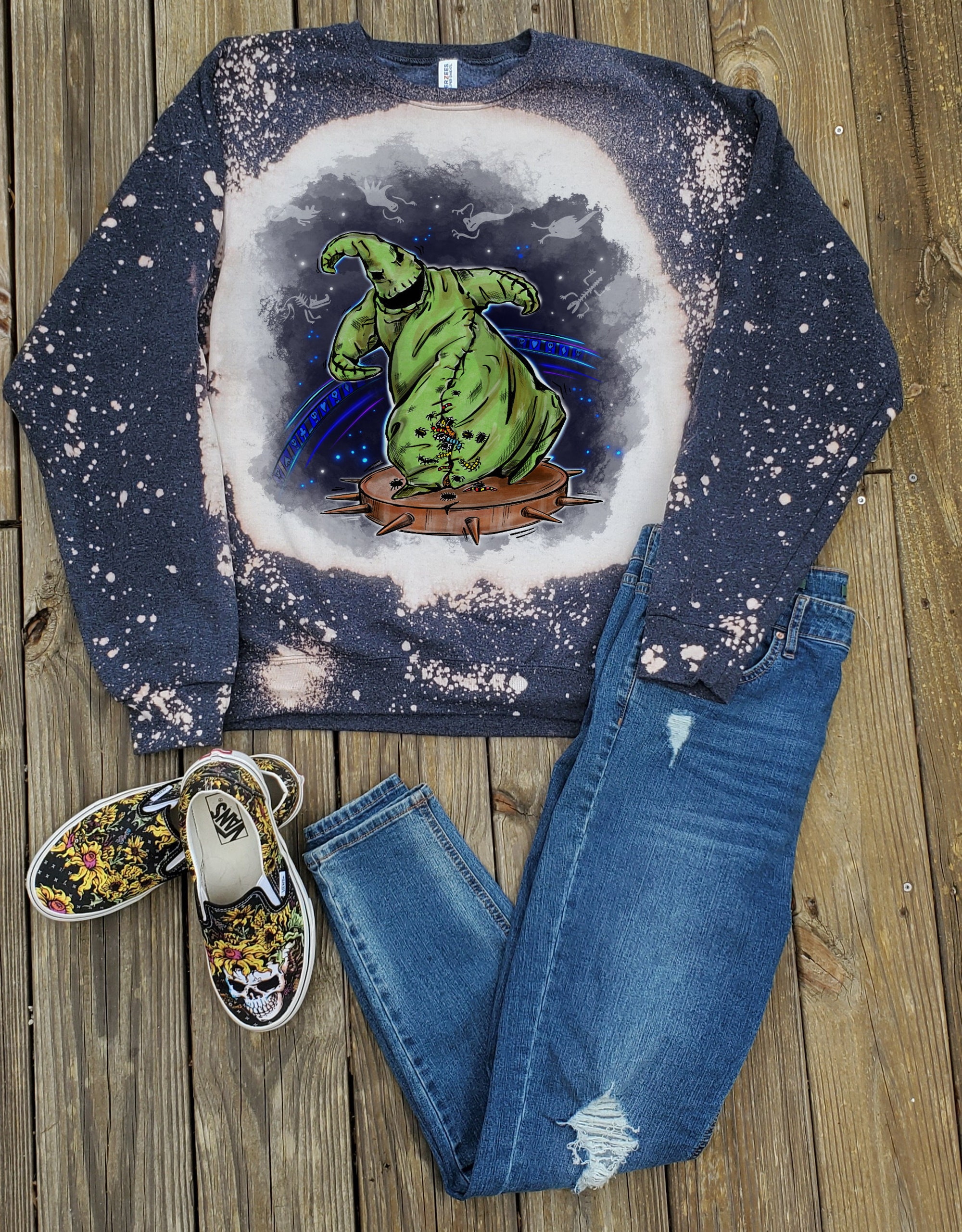 il_2000xN.3534332121_7sgz.jpg Nightmare Before Christmas, Christmas Sweater, Jack and Sally, Oogie Boogie, Lock Shock and Barrel, Nightmare Before Christmas Sweater