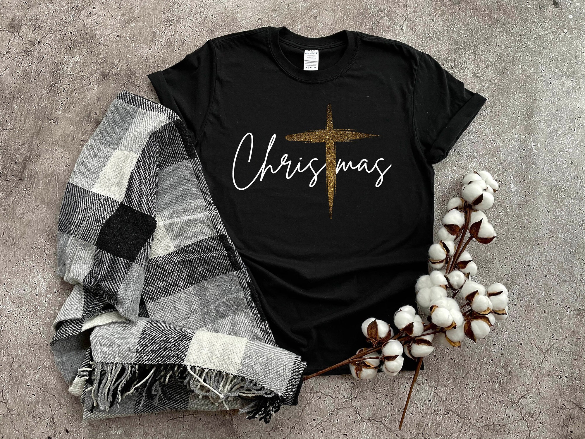 Christmas Shirt, Christmas Cross Shirt, Family Matching Christmas, Jesus Christmas Shirt, Christmas Gift Idea, Christmas T-shirts