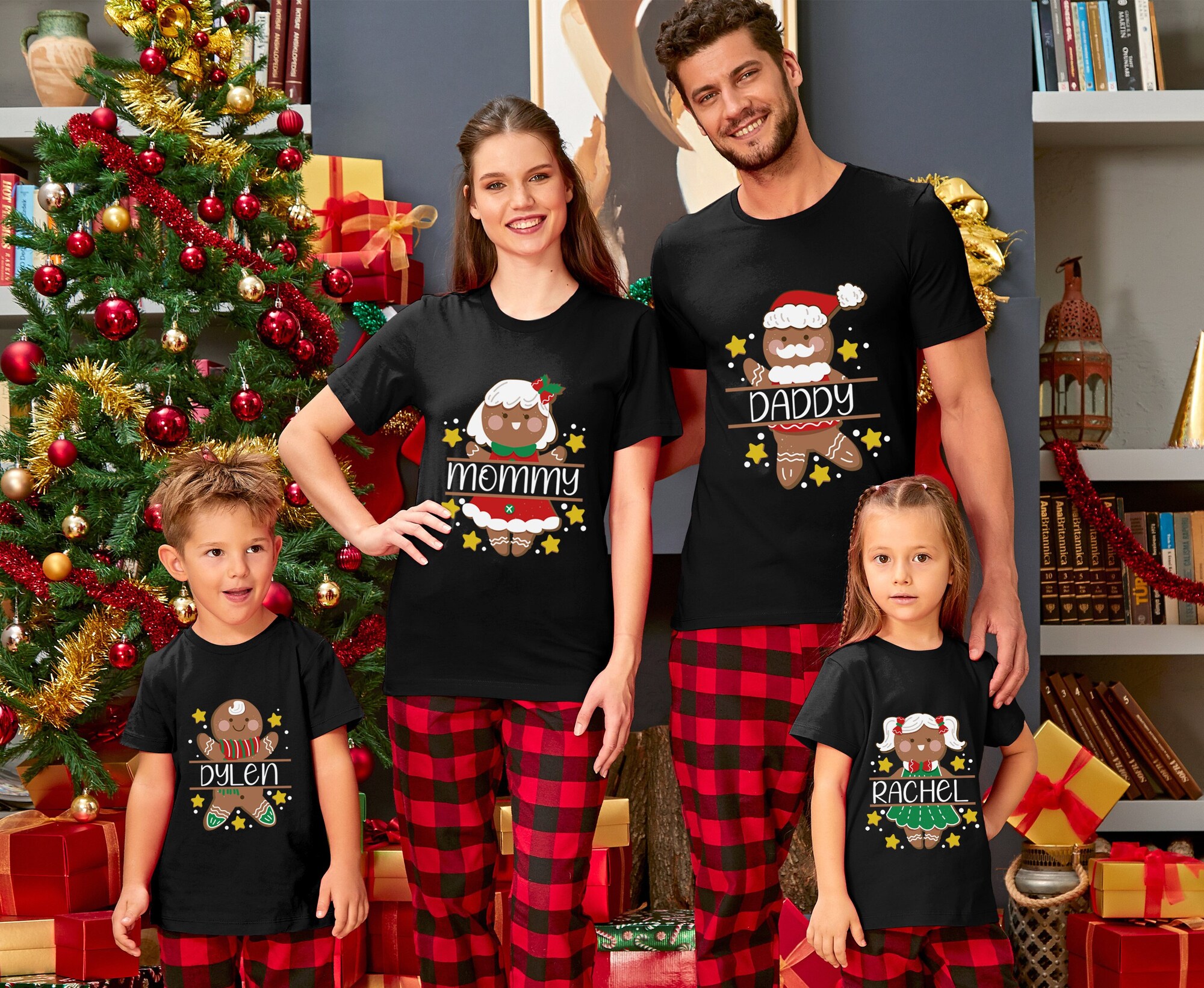 Custom Matching Gingerbread Christmas Shirt, Custom Matching Family Gingerbread Shirts, Holiday Shirt, Baker Family Shirt, Holiday Shirt