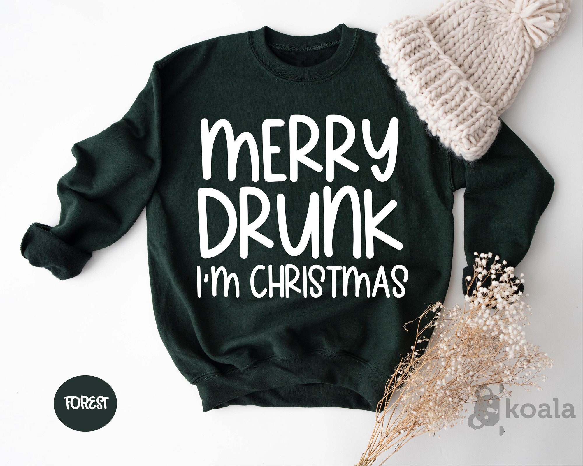 Merry Drunk I’m Christmas Sweatshirt, Christmas Drinking Sweatshirt, Funny Christmas Sweatshirt, Holiday Sweatshirt, Funny Christmas Gift