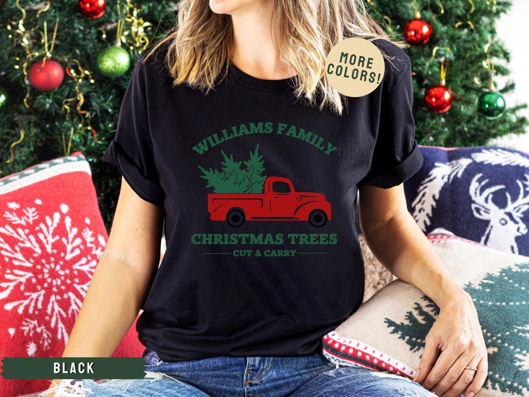 il_2000xN.4198842738_56og.jpg Custom Family Christmas Shirts, Personalized Family Christmas Shirts, Monogram Family Tee, Matching Family Xmas Shirt, Christmas Tree Shirts