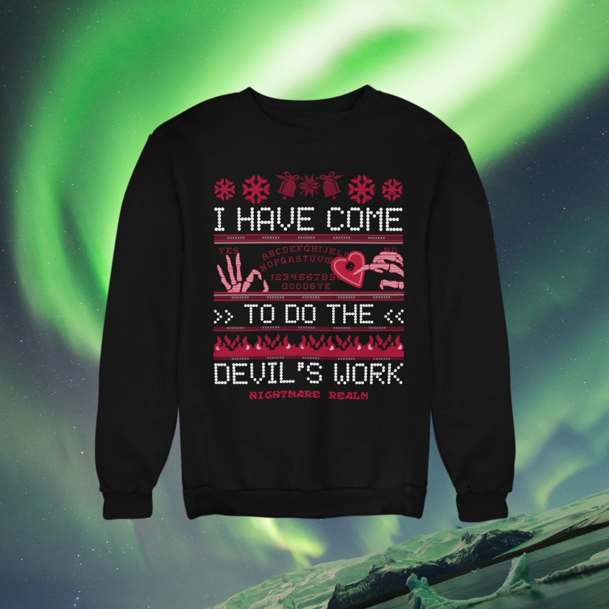 Gothic ugly Christmas sweater, goth holiday sweater, emo Christmas, alt clothing, goth clothing, goth clothes, emo, mall goth, punk clothes