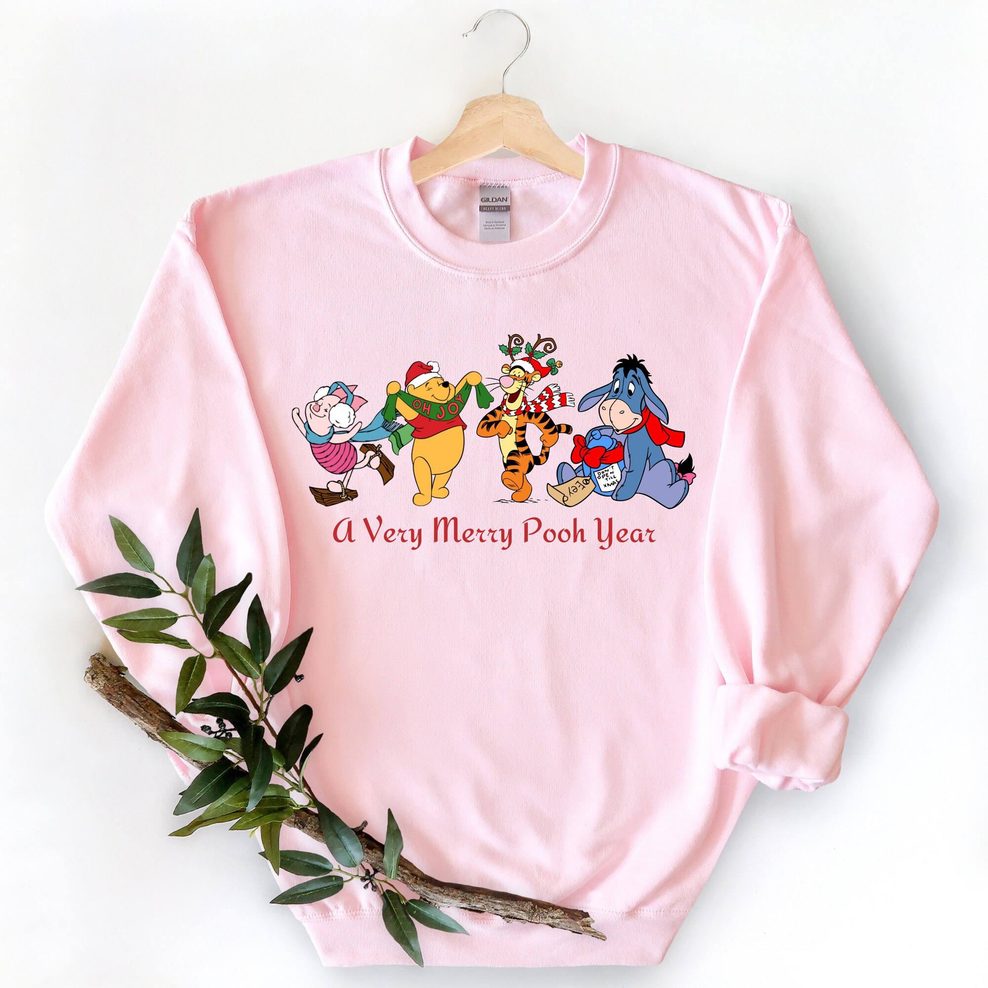 il_2000xN.4232404414_m0r9-1.jpg Winnie The Pooh Christmas Sweatshirts, Disney Christmas Sweatshirt,Disney Movie,Disney Youth Sweatshirts, A Very Messy Christmas, Pooh Shirt