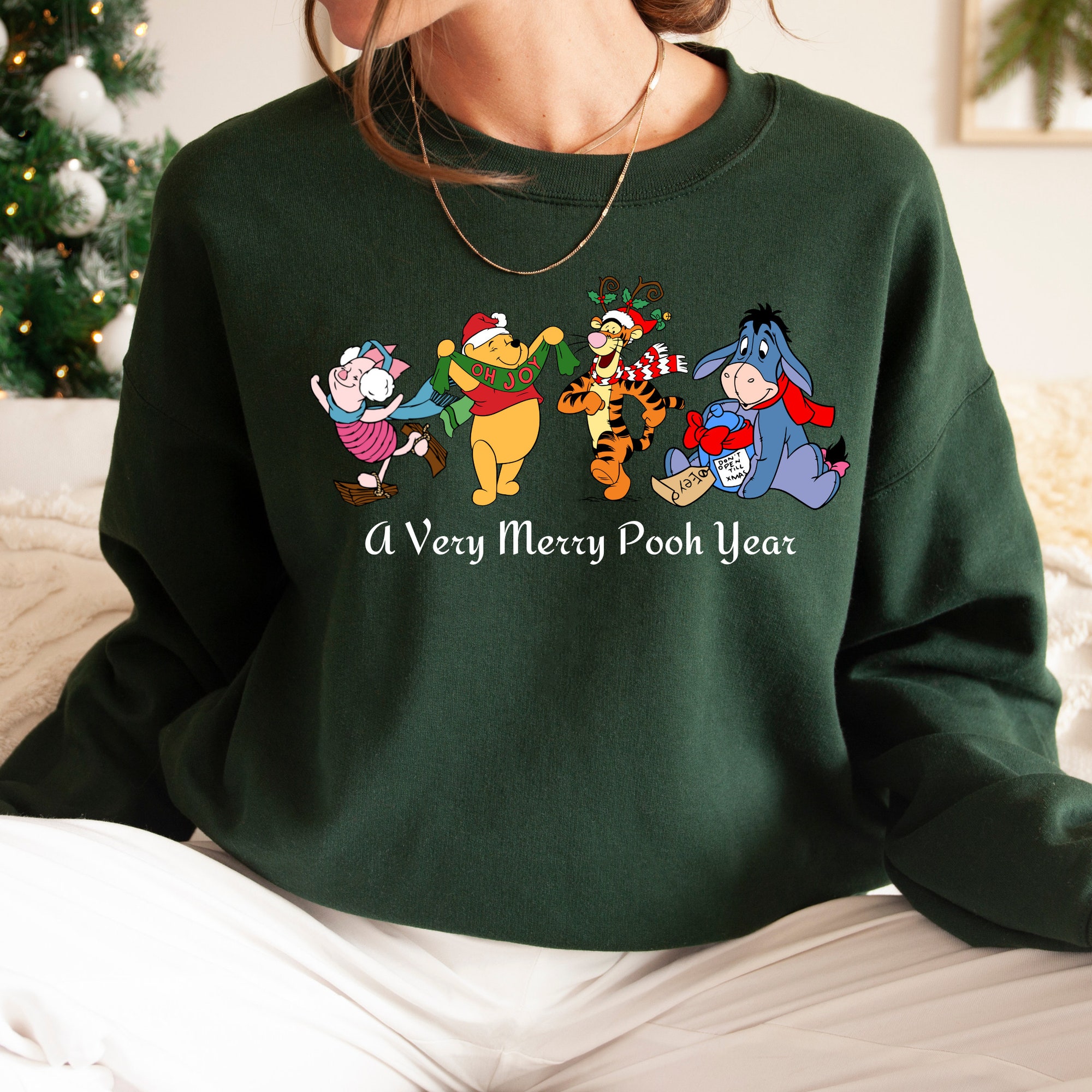 il_2000xN.4232404472_68nk-1.jpg Winnie The Pooh Christmas Sweatshirts, Disney Christmas Sweatshirt,Disney Movie,Disney Youth Sweatshirts, A Very Messy Christmas, Pooh Shirt