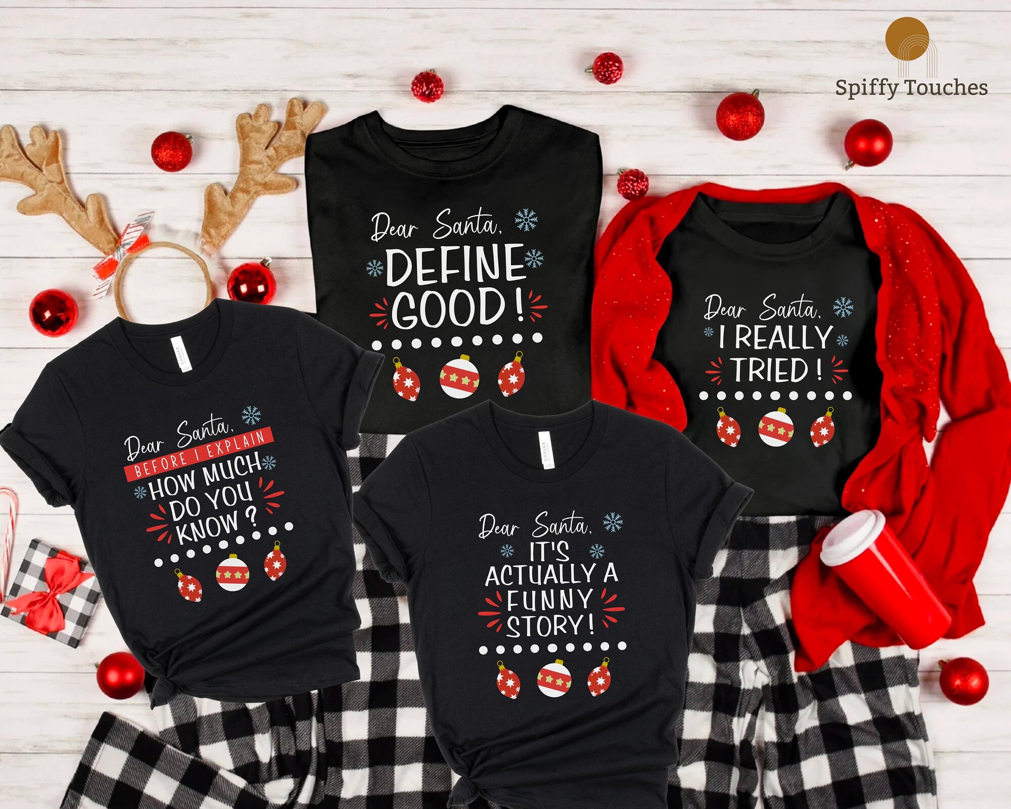 il_2000xN.4245344930_pd9n-1.jpg Dear Santa Family Christmas Pajamas, Matching Family Christmas Pajamas Family, Holiday Pajamas,Christmas PJs Family, Family Christmas Shirts