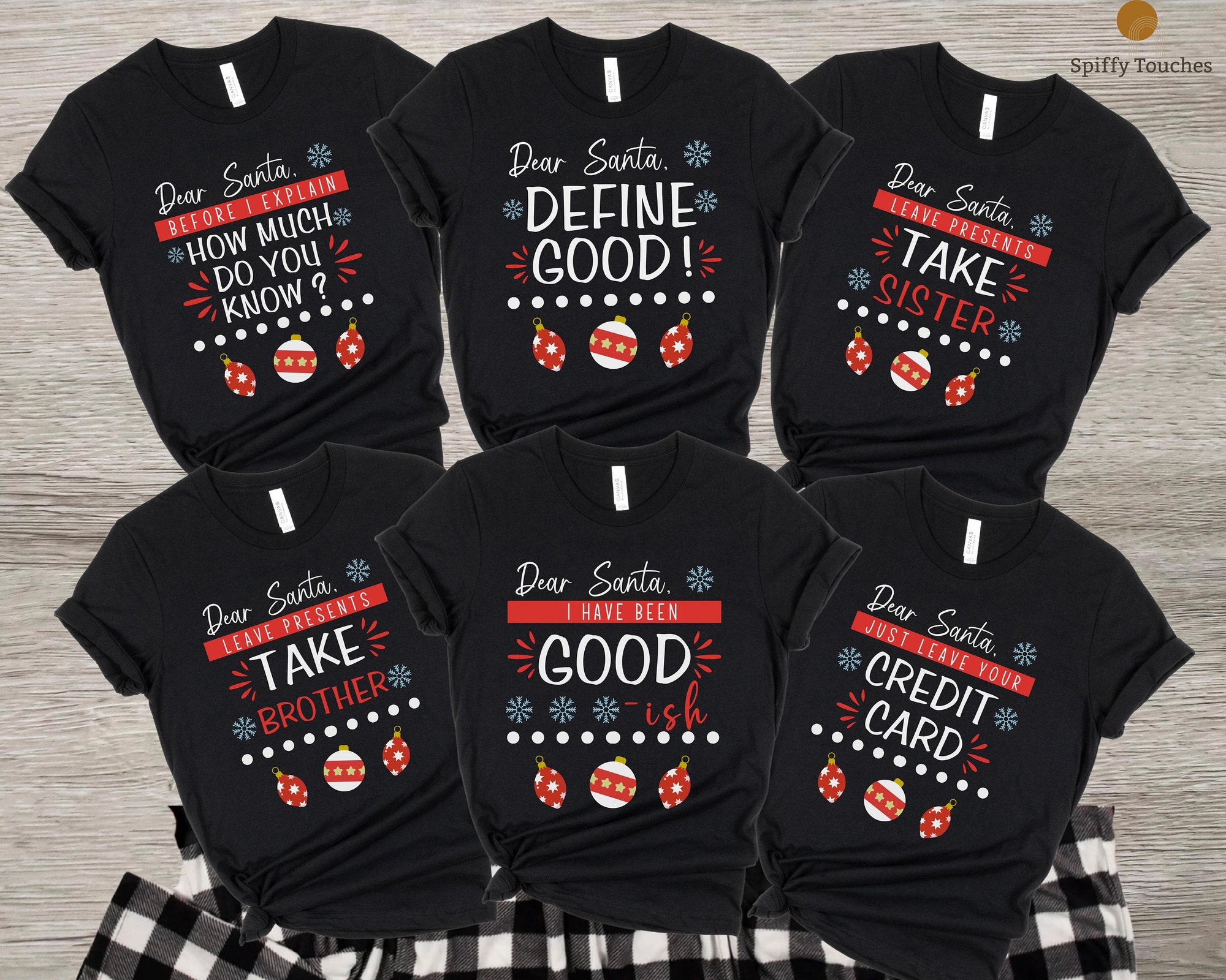il_2000xN.4245344990_fqim-1.jpg Dear Santa Family Christmas Pajamas, Matching Family Christmas Pajamas Family, Holiday Pajamas,Christmas PJs Family, Family Christmas Shirts