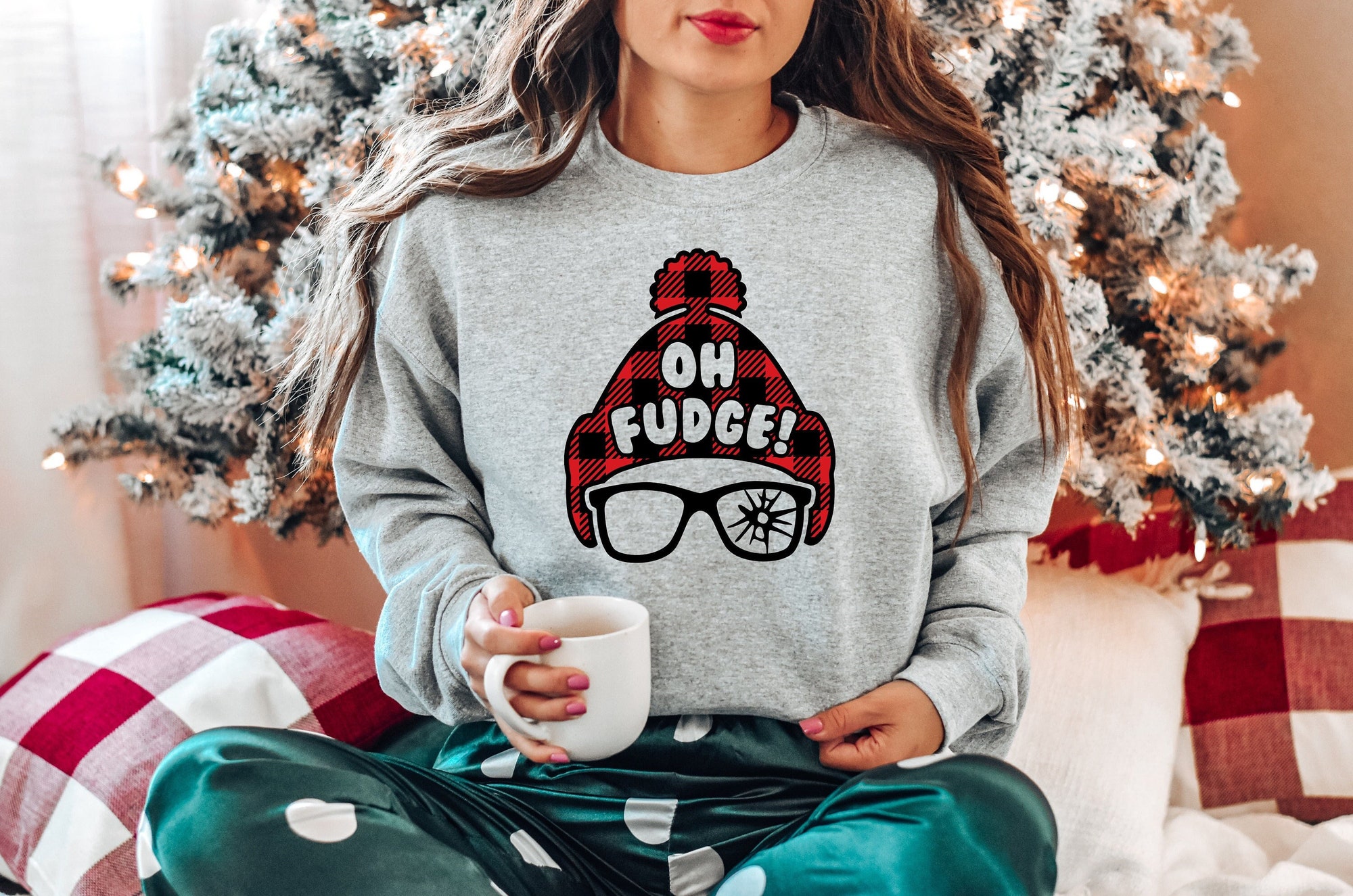 Christmas Sweatshirt, Funny Christmas Shirt, Oh Fudge Sweatshirt, Christmas Vacation Shirt, Funny Holiday Tee, Holiday Shirt, Christmas Gift