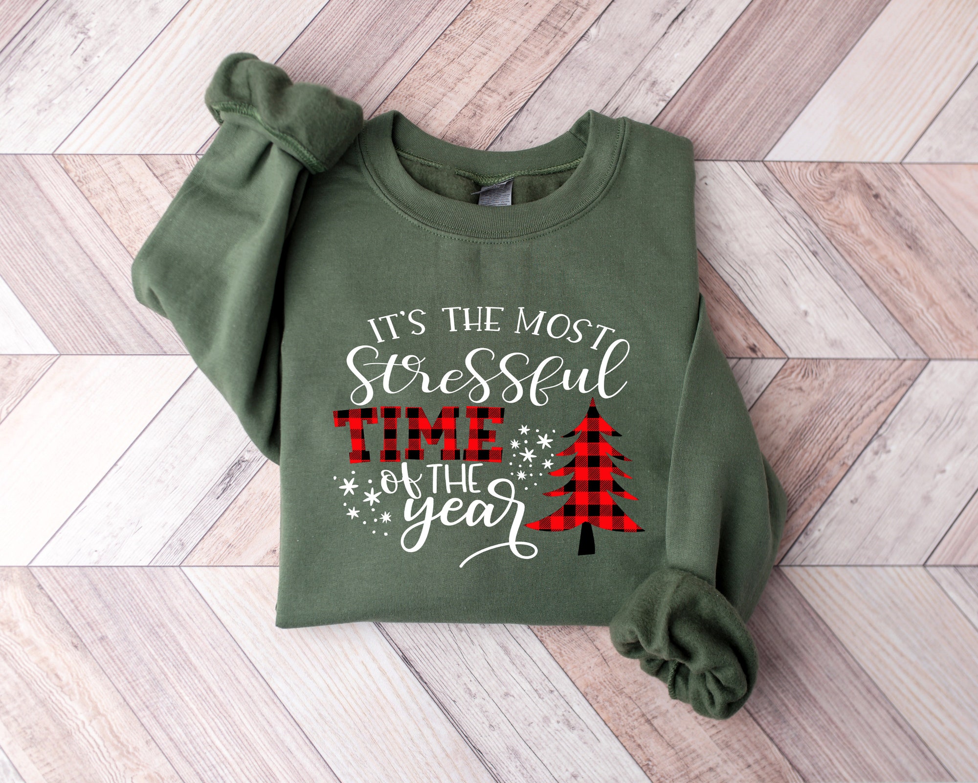 il_2000xN.4261496800_cucp.jpg It's The Most Stressful Time Of The Year Shirt, Funny Christmas Sweatshirt, Christmas Shirt, Gift For Christmas, Christmas T-Shirt