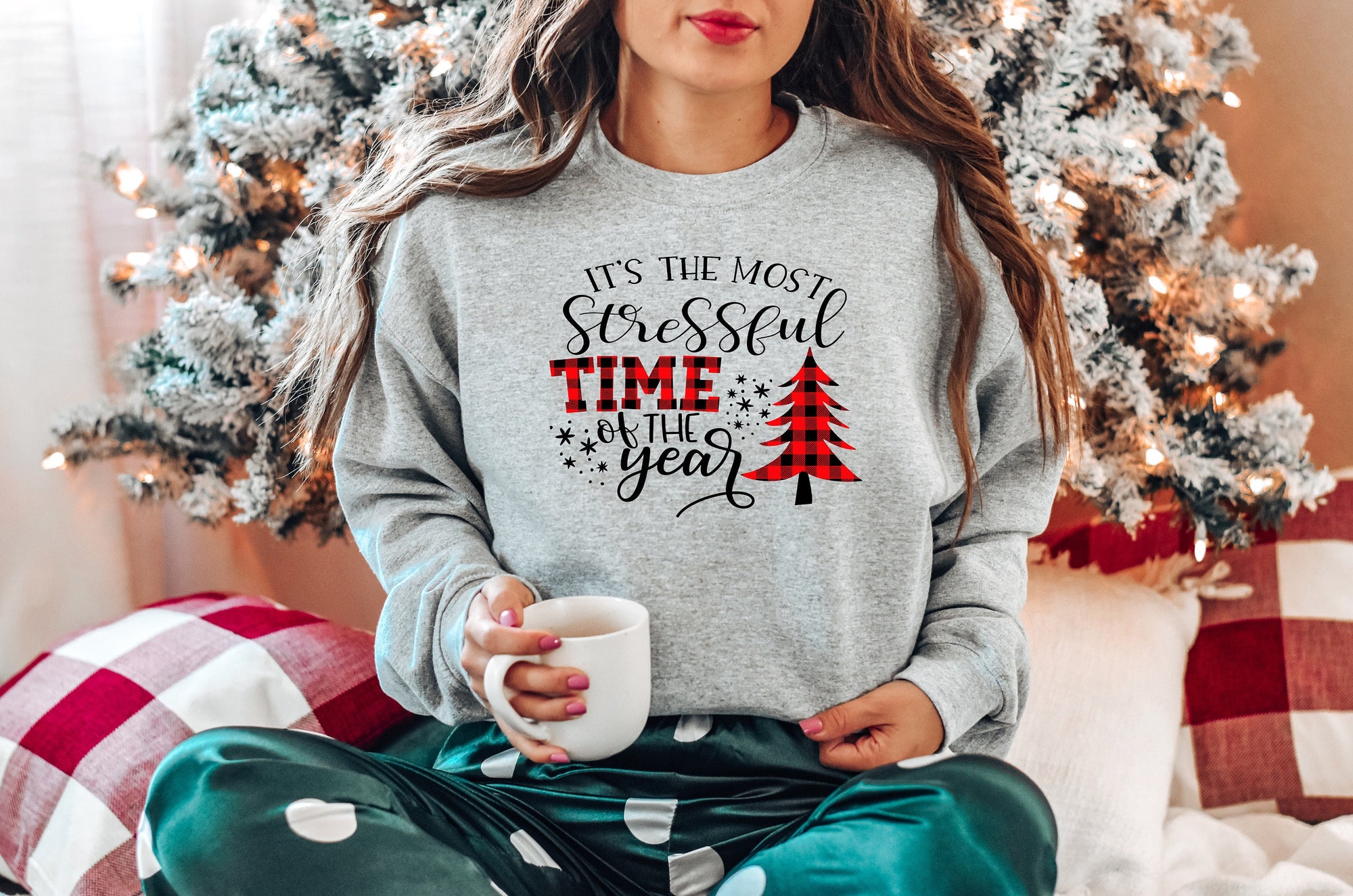 It’s The Most Stressful Time Of The Year Shirt, Funny Christmas Sweatshirt, Christmas Shirt, Gift For Christmas, Christmas T-Shirt