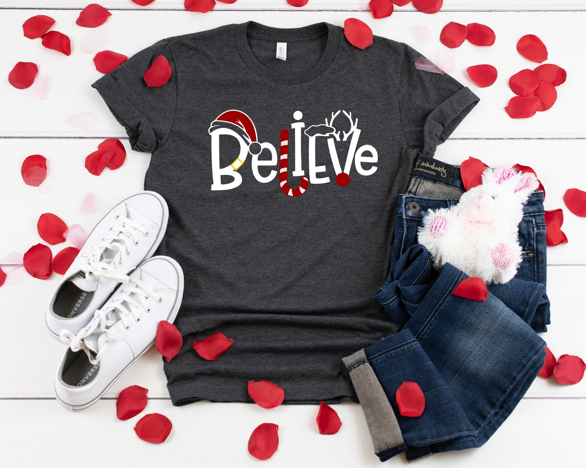 il_2000xN.4271606933_s0za.jpg Believe Christmas Shirt: Holiday Family Xmas T-Shirt
