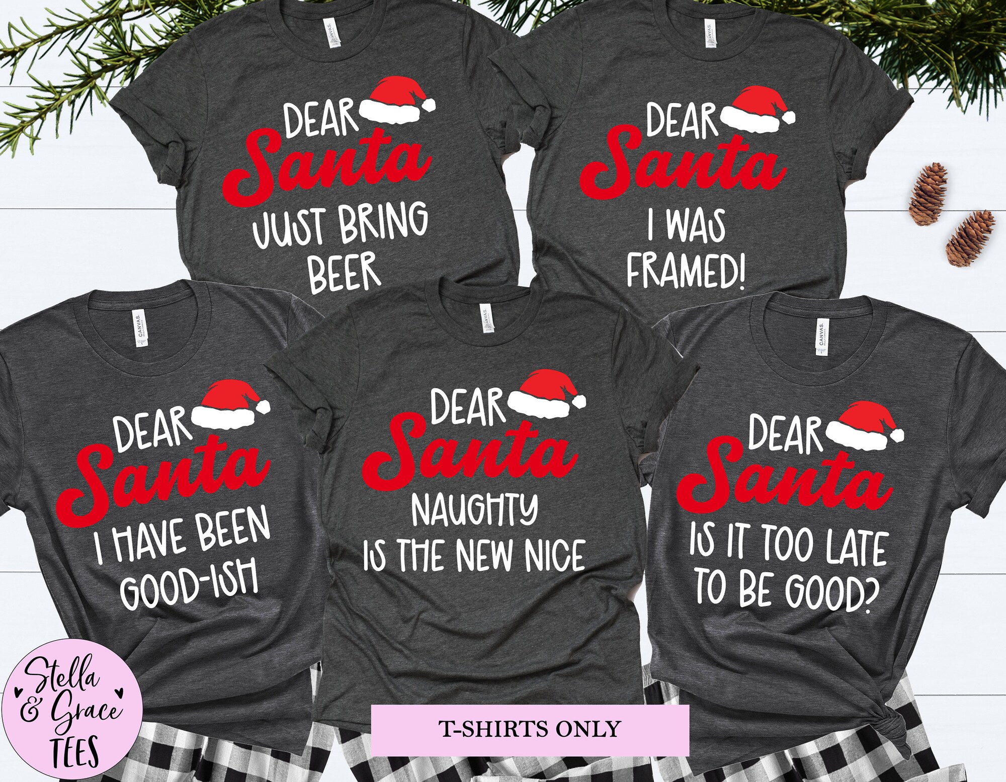 il_2000xN.4272667660_qzl8-1.jpg Matching Family Christmas Shirts: Dear Santa Funny Holiday T-shirts