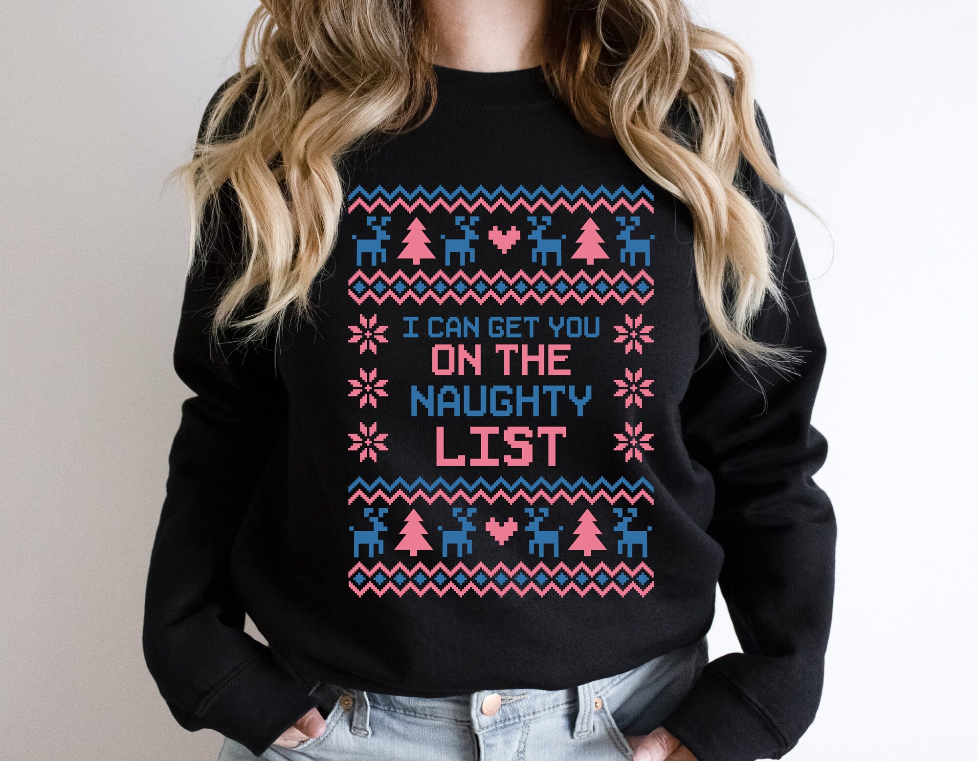I Can Get You On The Naughty List Sweatshirt, Funny Christmas Hoodie, Naughty List Sweatshirt, Christmas Ugly Sweatshirt, Christmas Hoodie