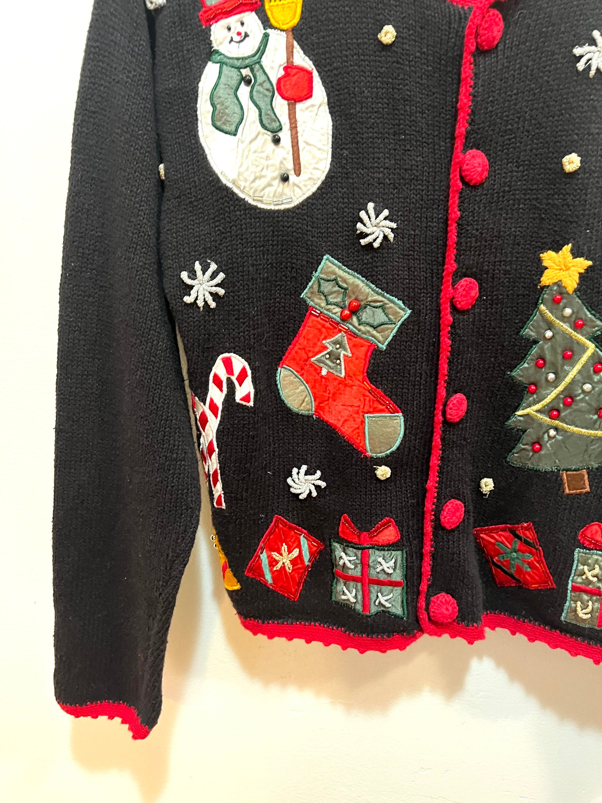 il_2000xN.4285911812_cg9c.jpg Vintage Christmas sweater ugly holiday nutcracker small