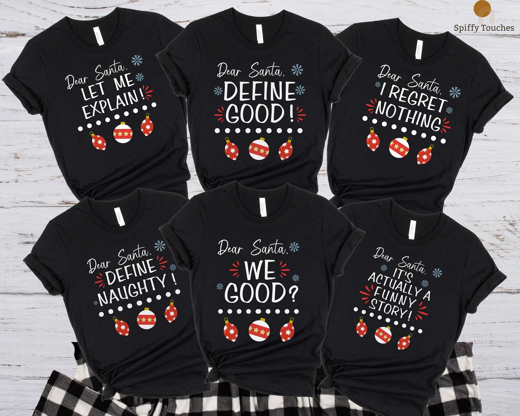 Dear Santa Family Christmas Pajamas, Matching Family Christmas Pajamas Family, Holiday Pajamas,Christmas PJs Family, Family Christmas Shirts