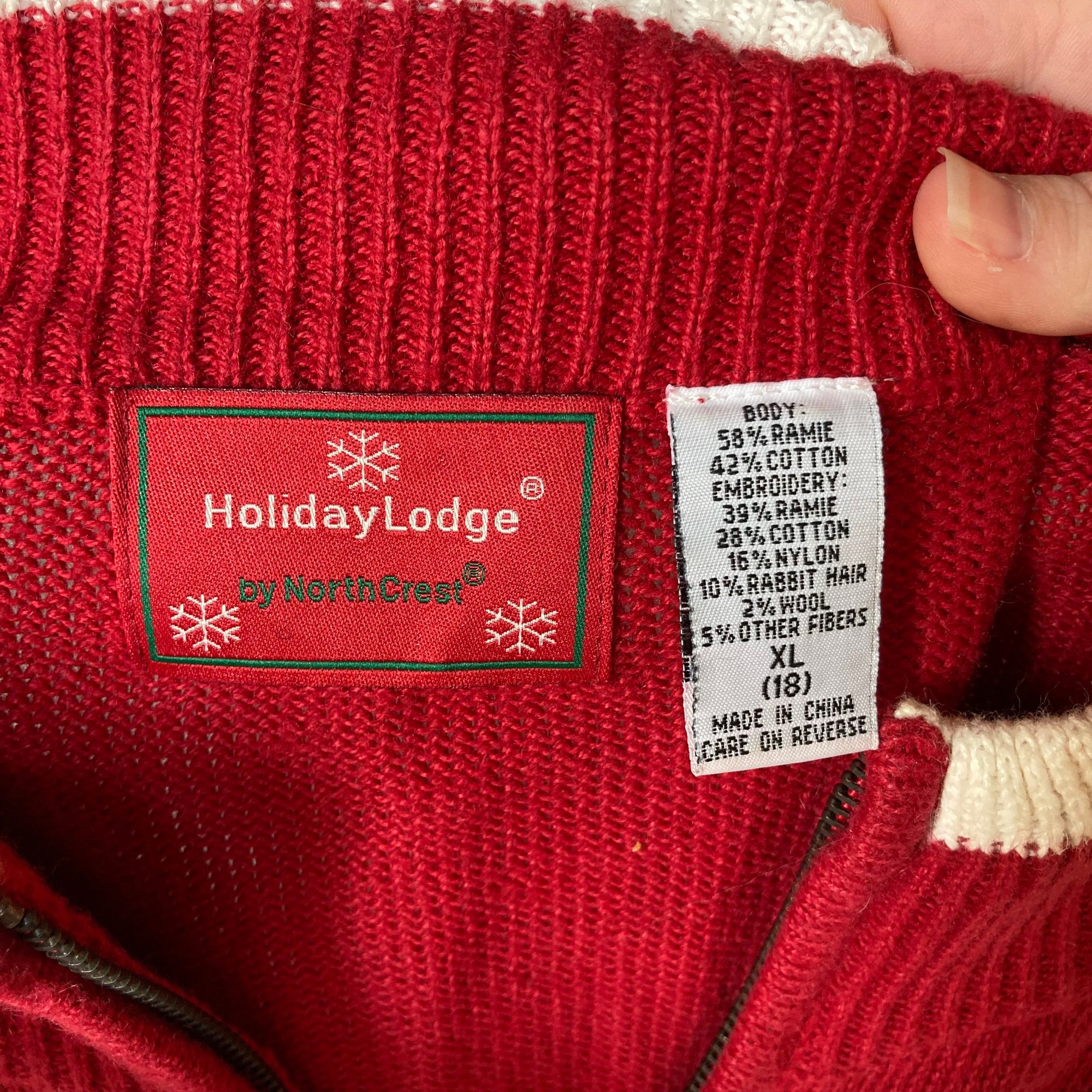 il_2000xN.4321247553_2scu.jpg Ugly Christmas Sweater Vintage 80's Authentic Tacky Ugly Sweater Party {Women's 18} Northcrest Snowflakes Bedazzled Bling Holiday Beaded