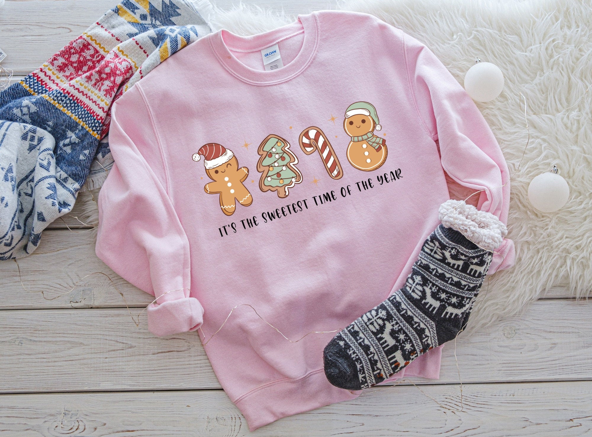 il_2000xN.4323587902_7dca.jpg Christmas Gingerbread Cookie Sweatshirt, Gingerbread Lover Gift, Xmas Shirt, Christmas Matching Sweatshirt, Christmas Holiday Gift