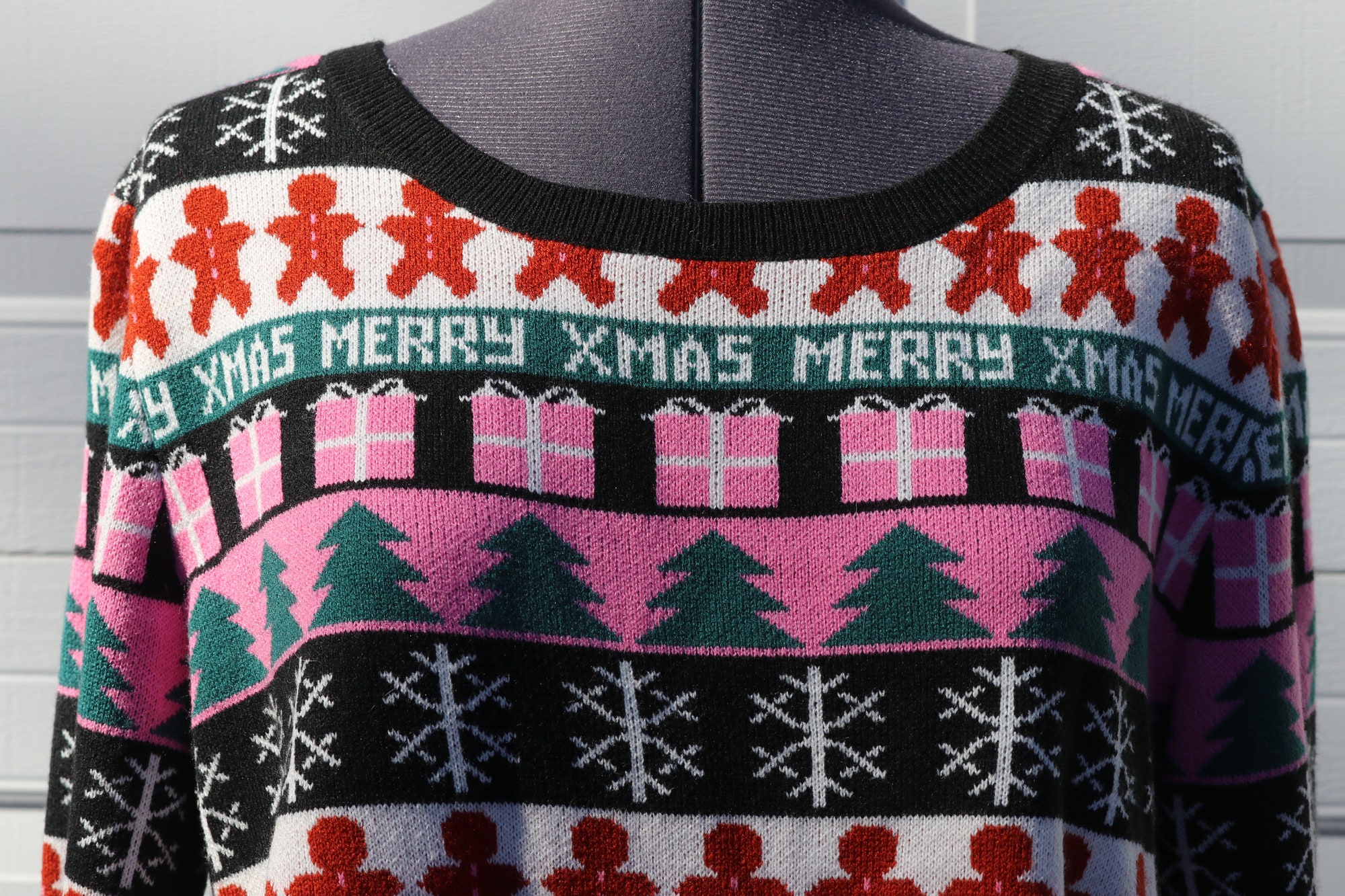 il_2000xN.4326558196_8m8i.jpg Vintage "Merry XMas" Christmas Sweater Pullover - Rue 21 - Size XL