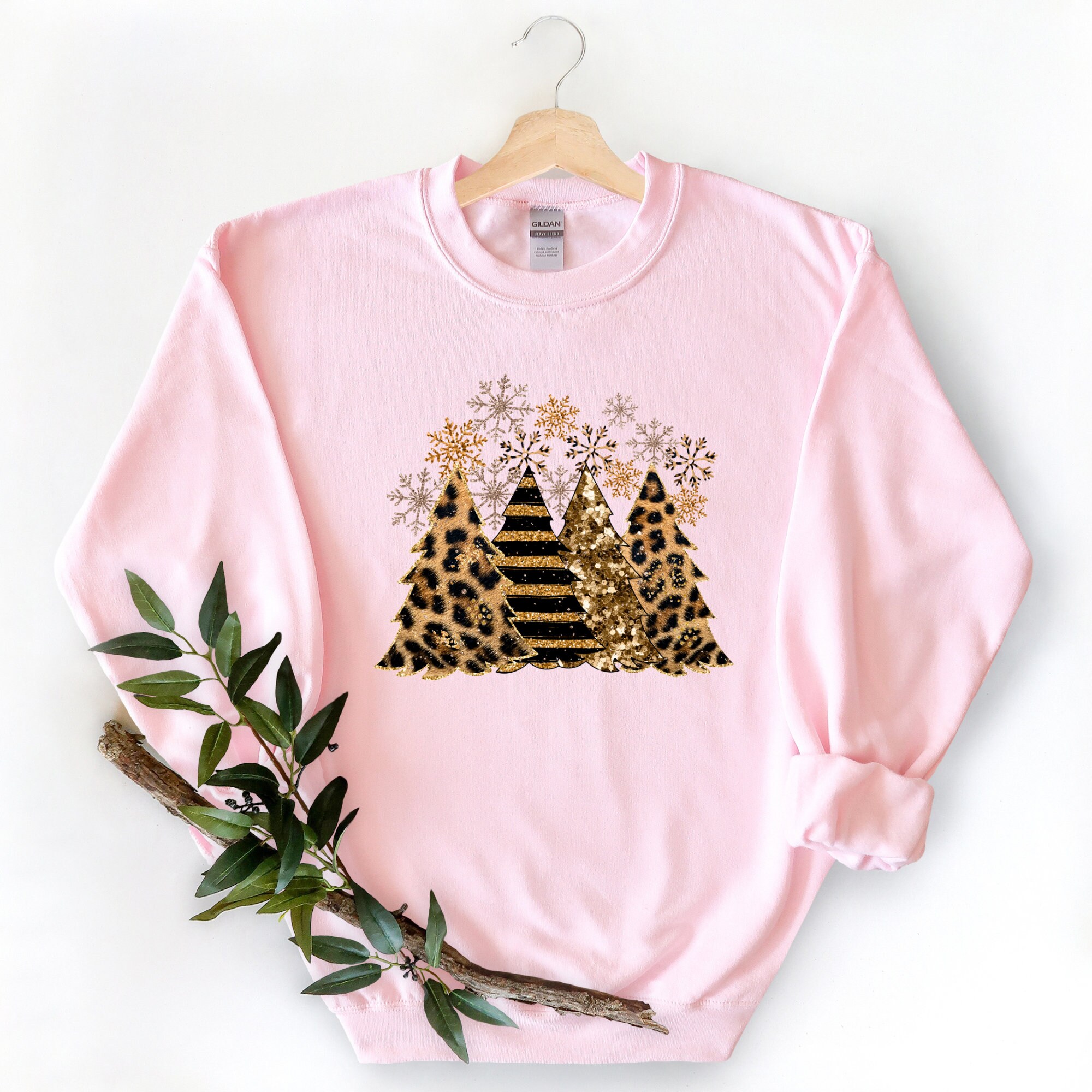 il_2000xN.4348390153_lu4y-1.jpg Leopard Christmas Tree Sweatshirt: Cozy Winter Holiday Hoodie
