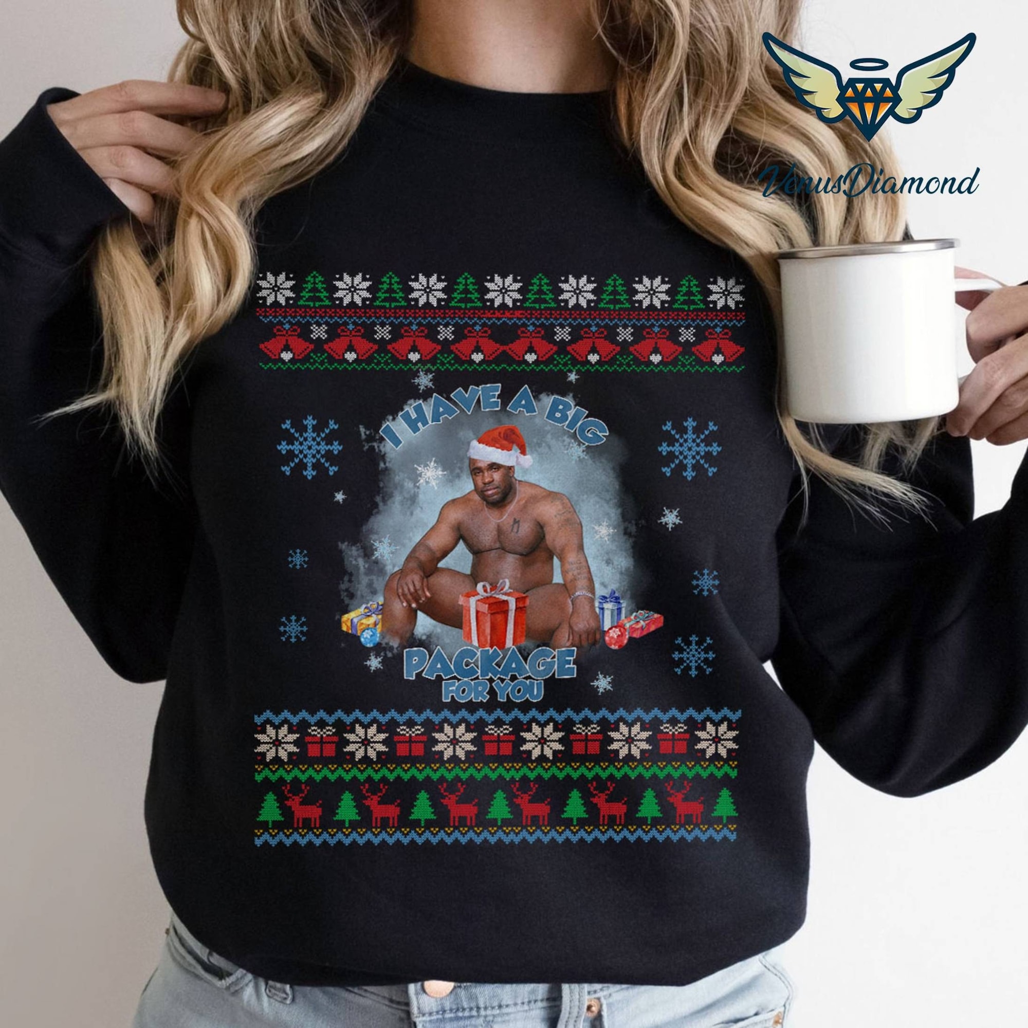 Barry Wood Meme Ugly Christmas Sweater I Have a Big Package Meme Wood Ugly Christmas Sweater,big package christmas sweater, barry wood