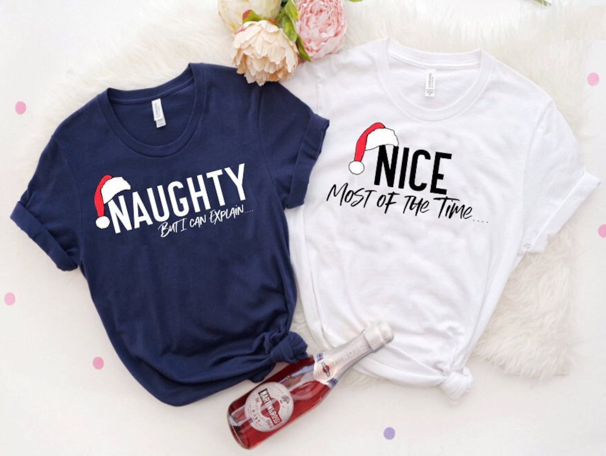 Naughty and Nice Sweatshirt, Christmas Couple Shirts, Christmas Matching Shirt, Christmas Couple Gifts, Funny Christmas Gift For her, Xmas