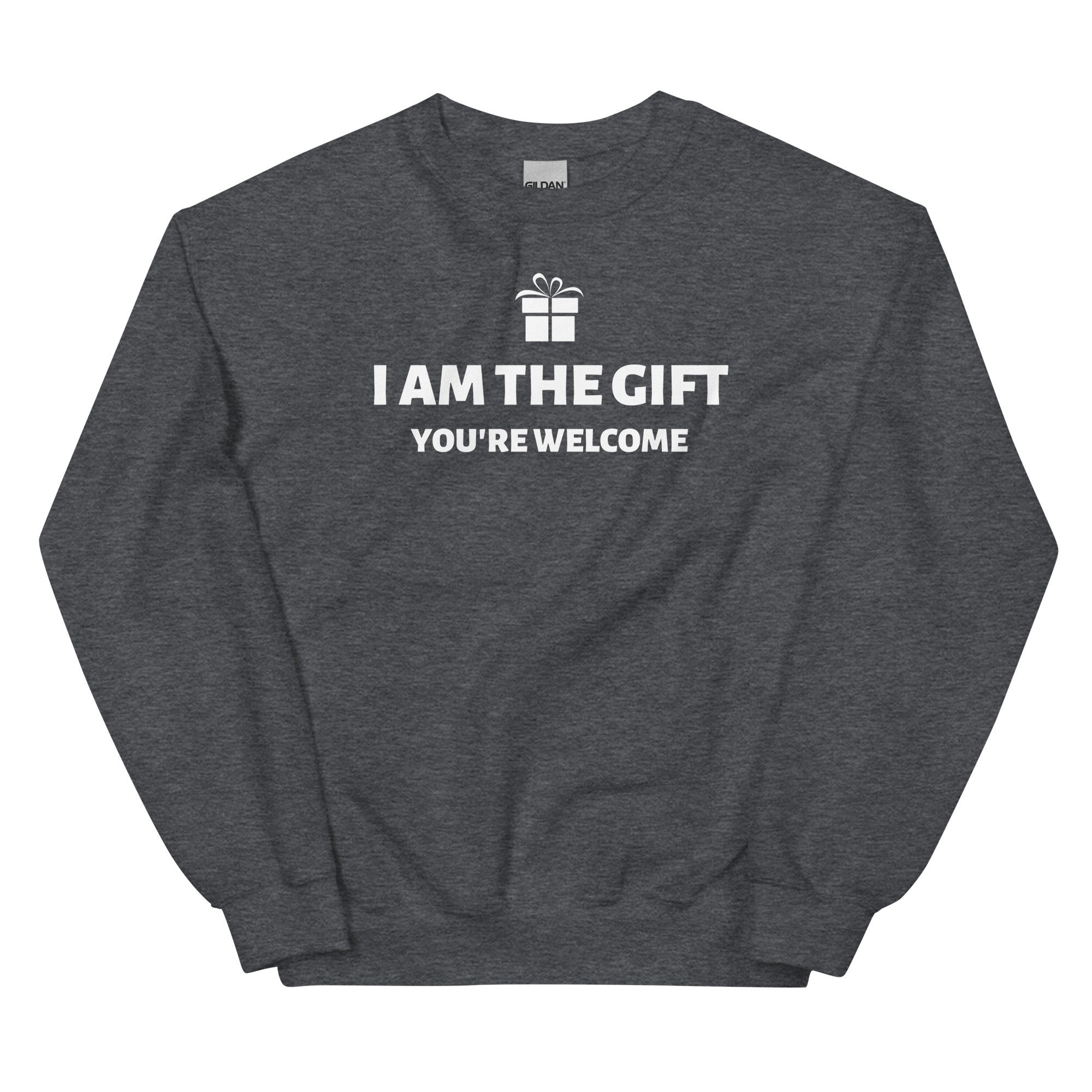 il_2000xN.4376943664_7k61-1.jpg I Am The Gift Sweatshirt, Christmas Gift, Christmas Sweatshirt, Christmas Crewneck, Xmas Sweatshirt, Funny Christmas Sweatshirt