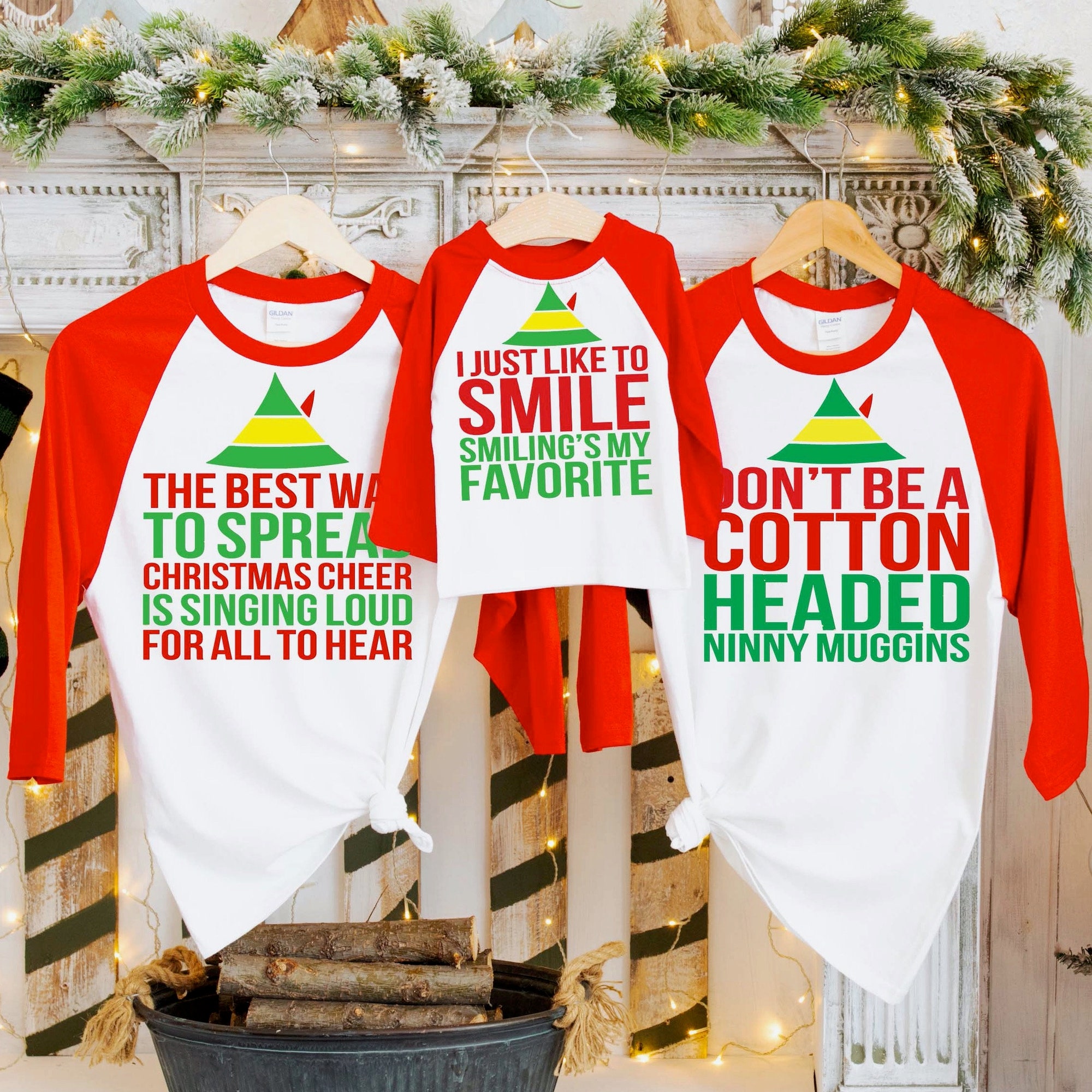 Christmas Movie Family Shirts: Matching Elf Outfits