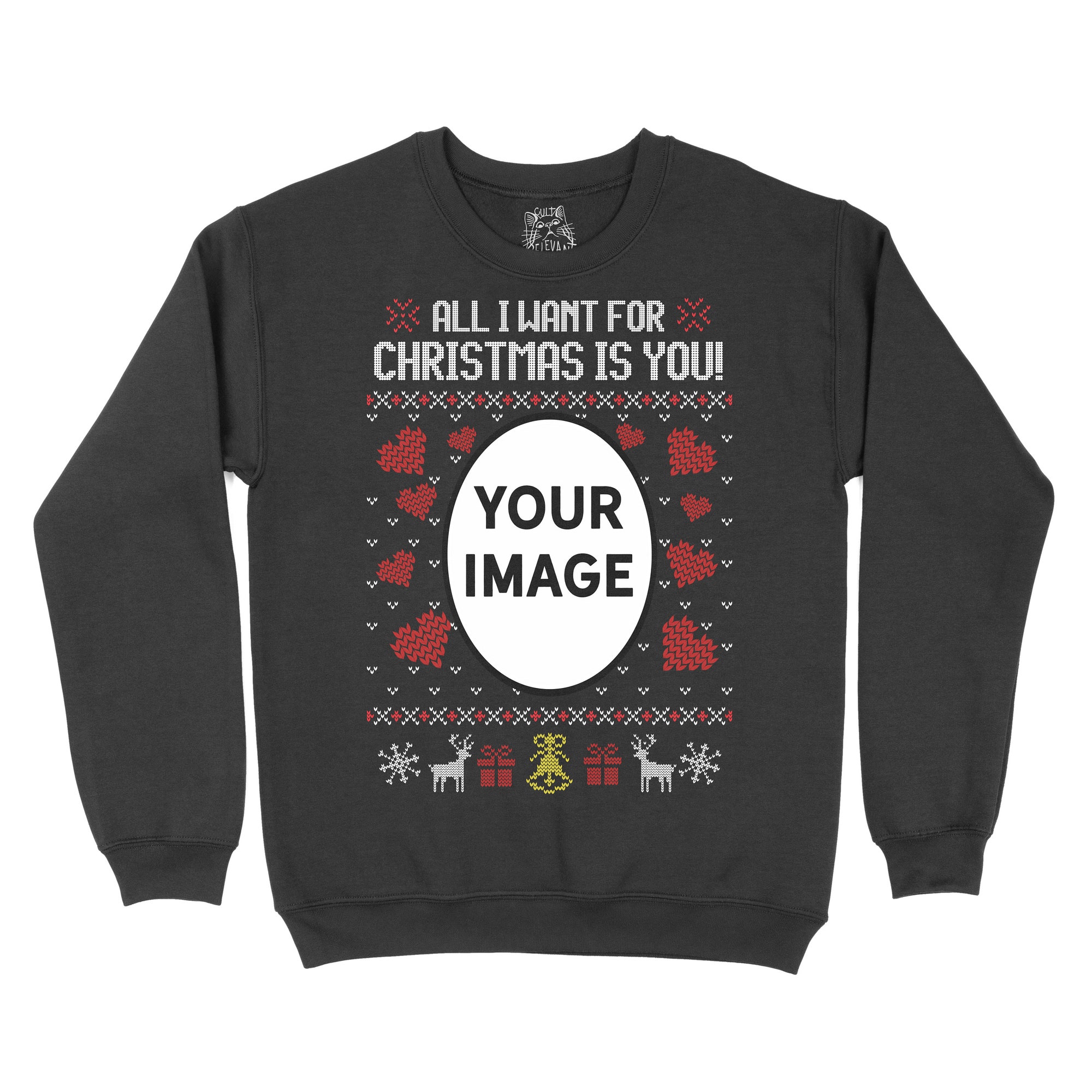 il_2000xN.4404582162_r73l-1.jpg Customised Christmas Sweater | Your Own Image and Text | Funny Xmas | Personalised and Original