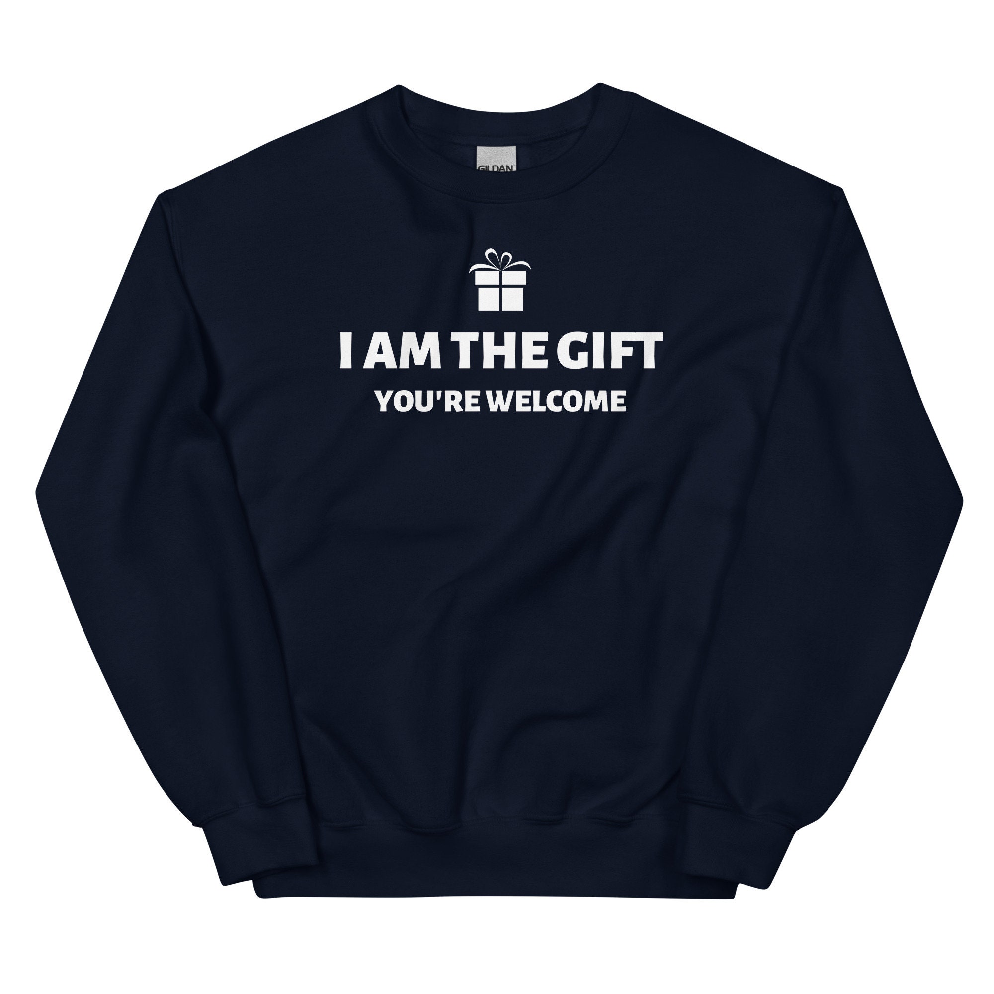 il_2000xN.4424329591_8fne-1.jpg I Am The Gift Sweatshirt, Christmas Gift, Christmas Sweatshirt, Christmas Crewneck, Xmas Sweatshirt, Funny Christmas Sweatshirt