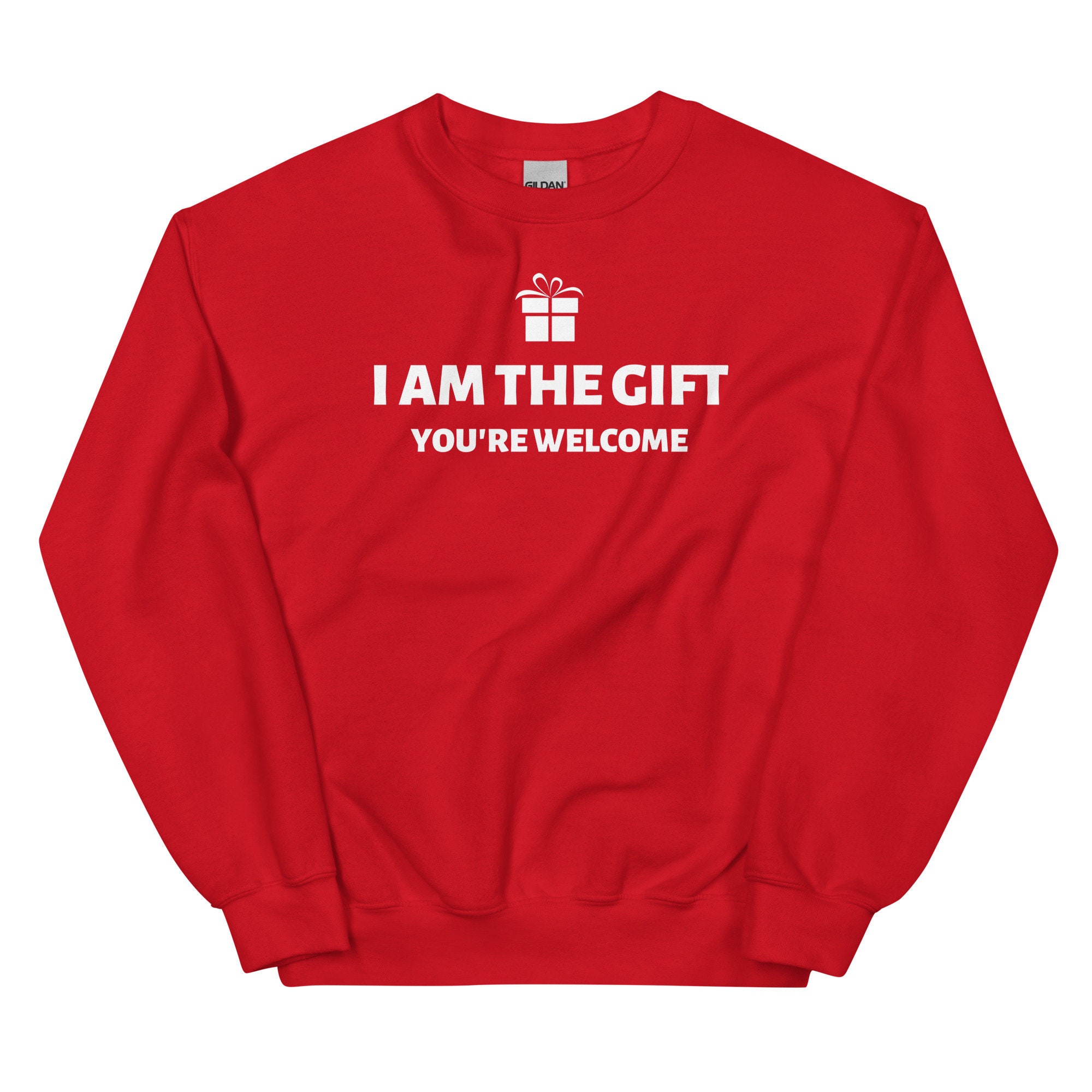 il_2000xN.4424329627_6tk3-1.jpg I Am The Gift Sweatshirt, Christmas Gift, Christmas Sweatshirt, Christmas Crewneck, Xmas Sweatshirt, Funny Christmas Sweatshirt
