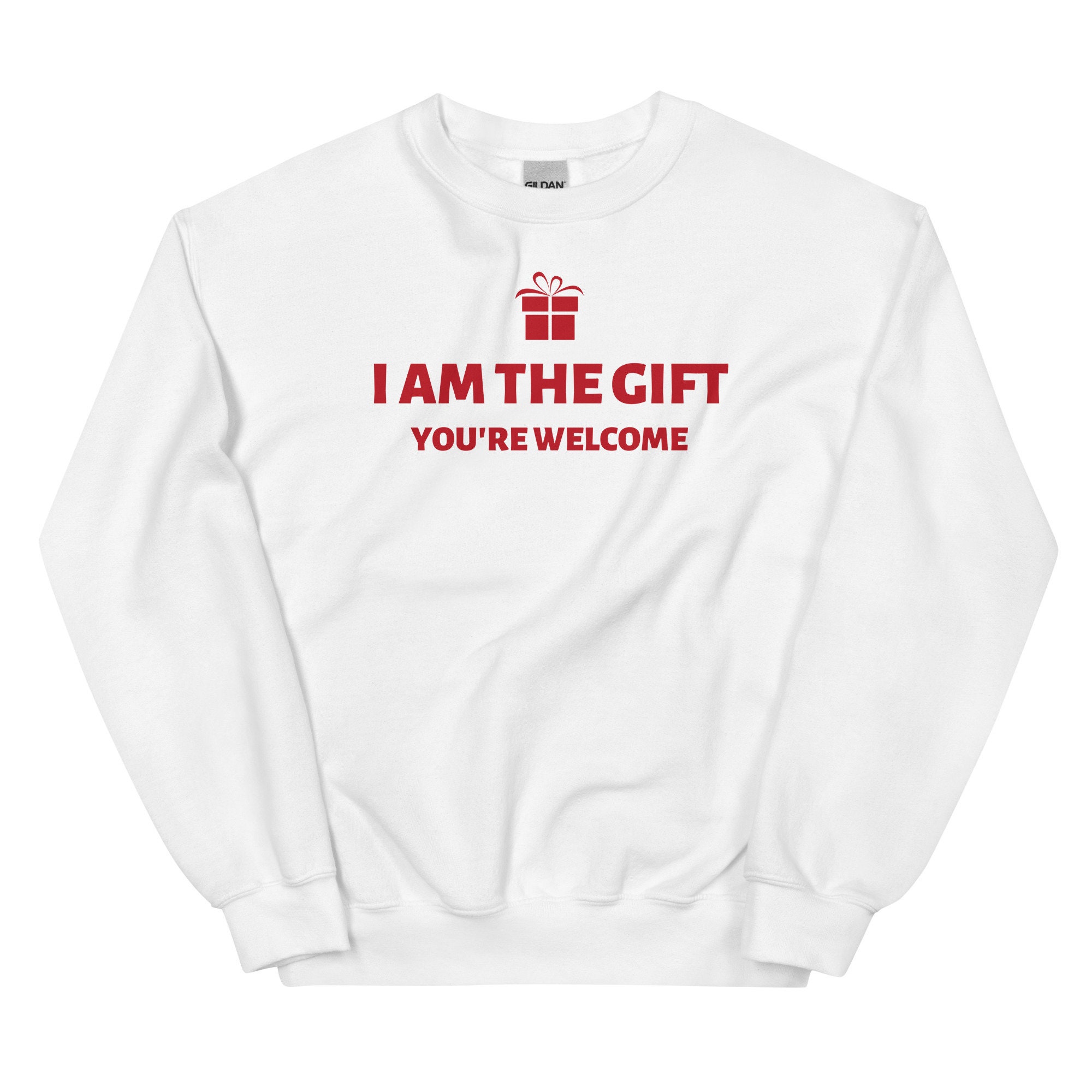 il_2000xN.4424364089_6i7g-1.jpg I Am The Gift Sweatshirt, Christmas Gift, Christmas Sweatshirt, Christmas Crewneck, Xmas Sweatshirt, Funny Christmas Sweatshirt
