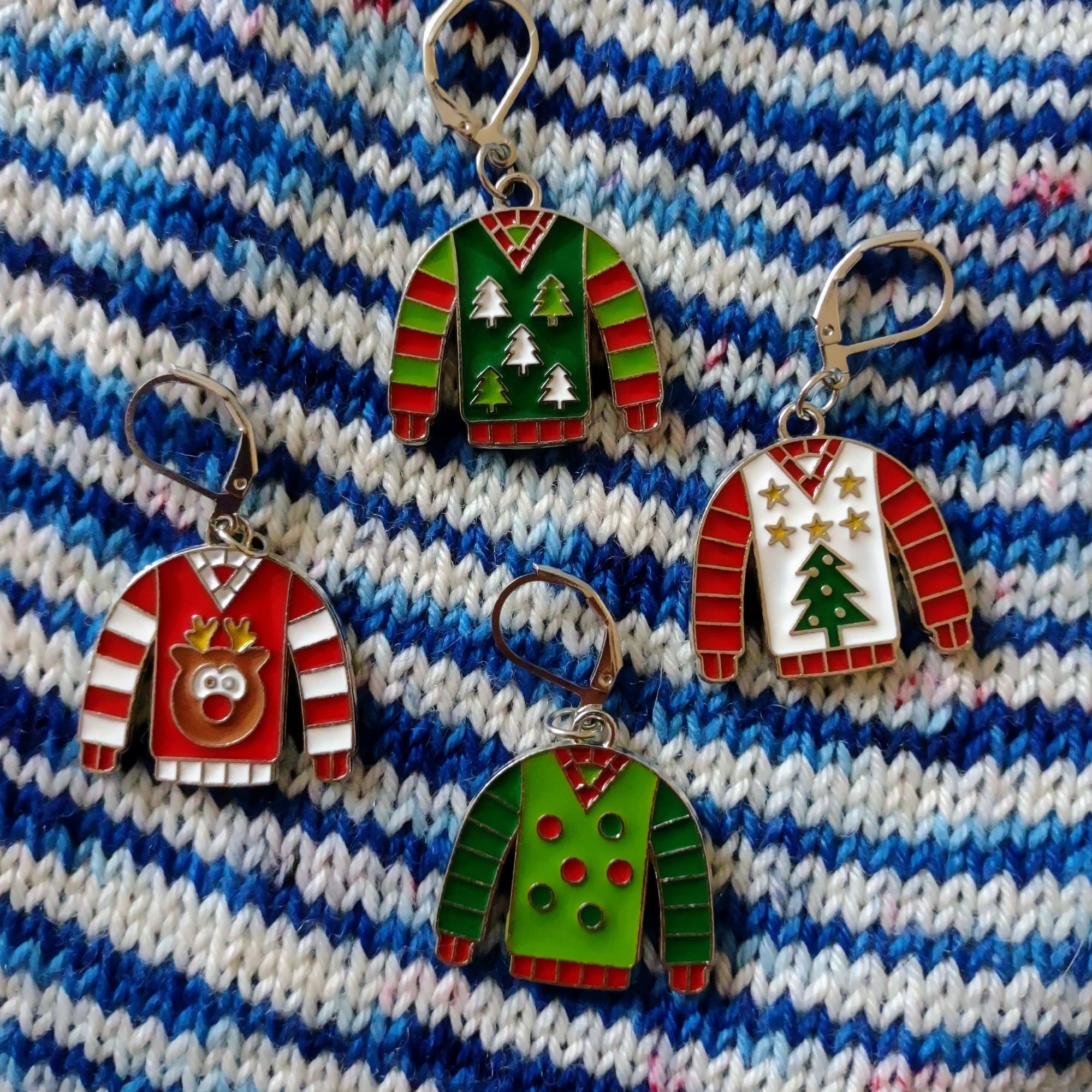 Ugly Christmas Sweater Stitch Markers