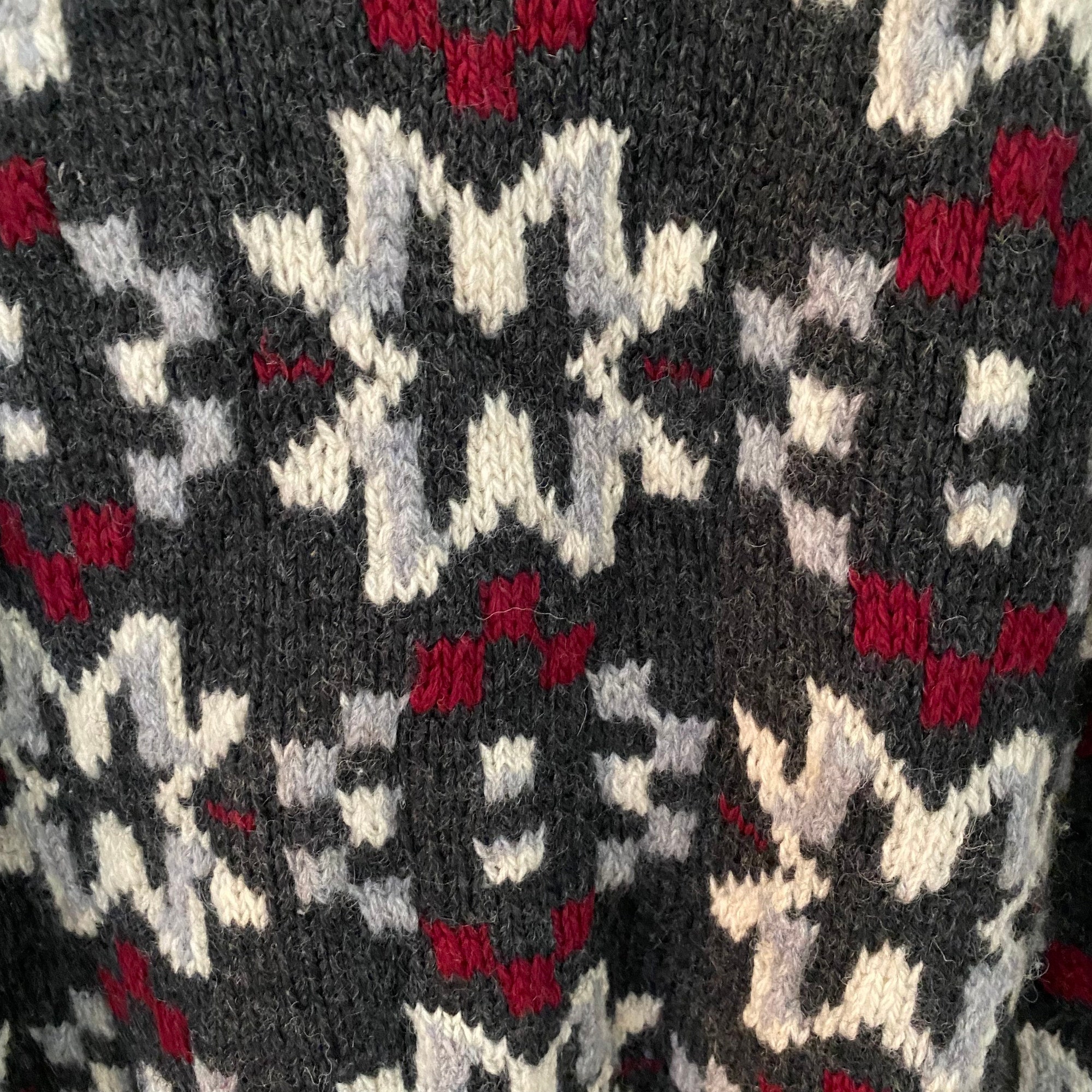 il_2000xN.4442180888_8voz.jpg Vintage Wool Chunky Warm Ski Sweater Fair Isle Christmas Sweater