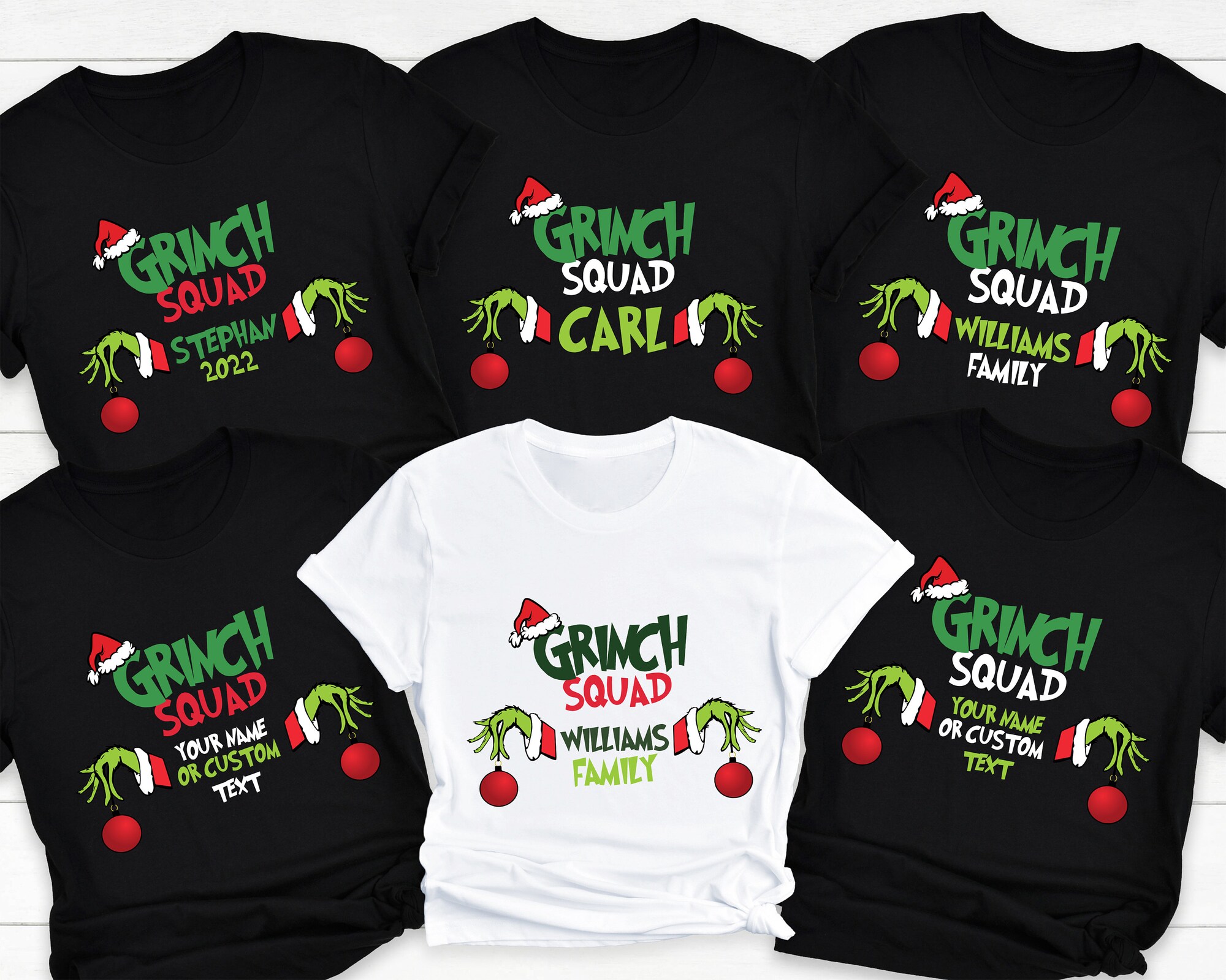 Custom Grinch Squad Shirt, Christmas Grinch Squad Shirt, Matching Family shirt, Christmas Custom Shirt, Christmas Shirt, Merry Christmas Tee