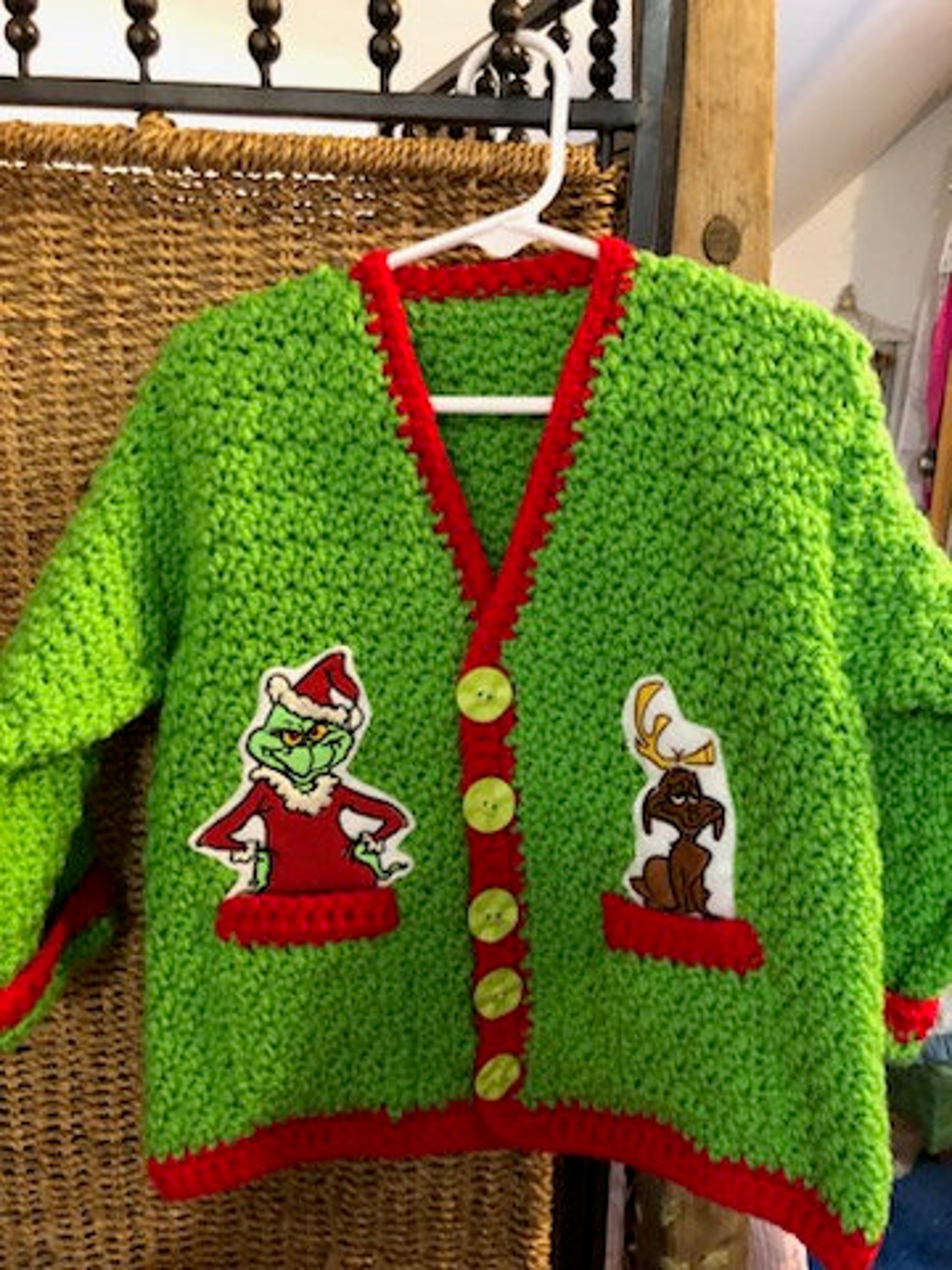 Grinch Cardigan Sweater (s3)