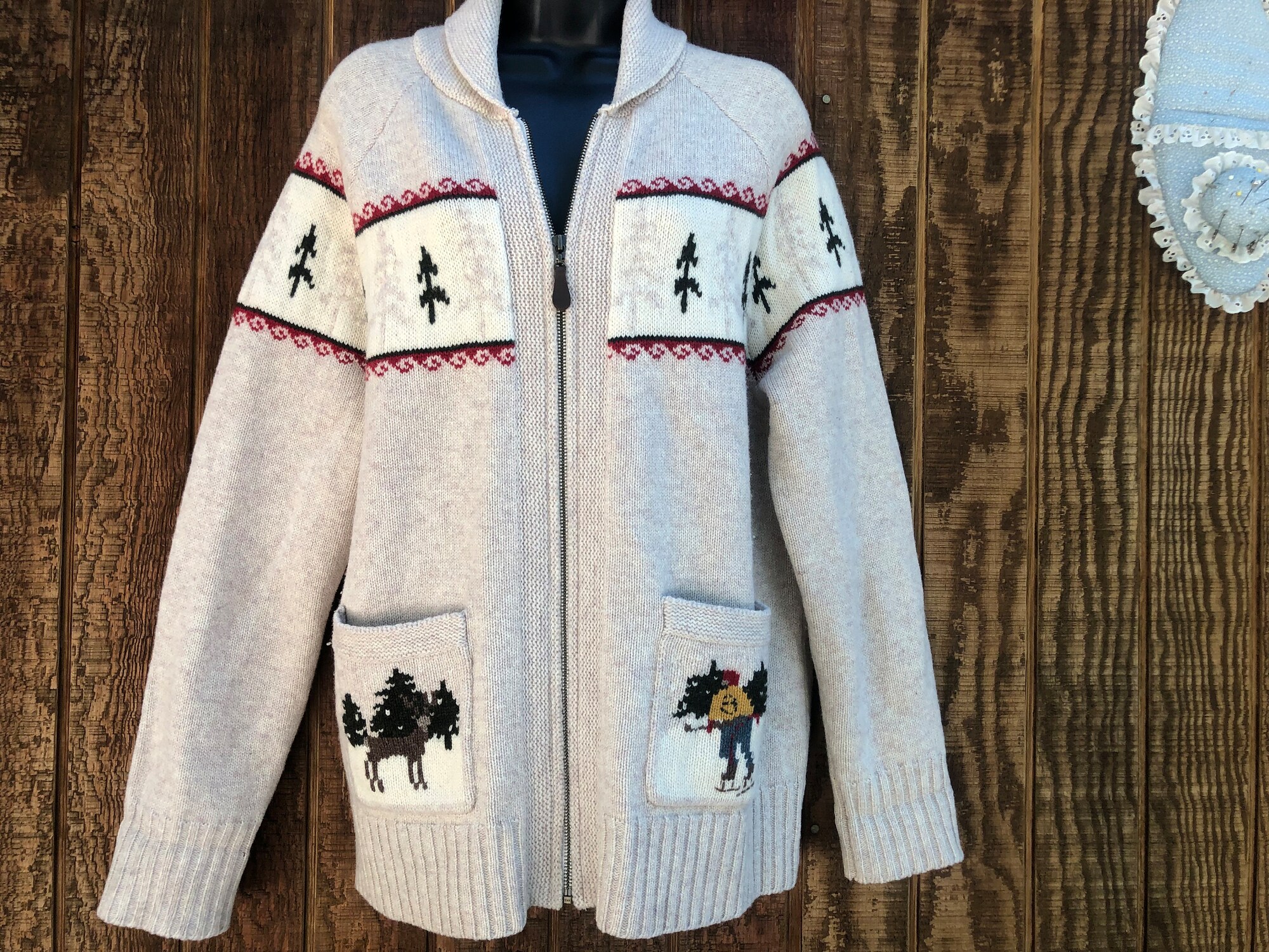 il_2000xN.5132674101_tvnn.jpg Eddie Bauer heavy knit wool sweater - large Christmas